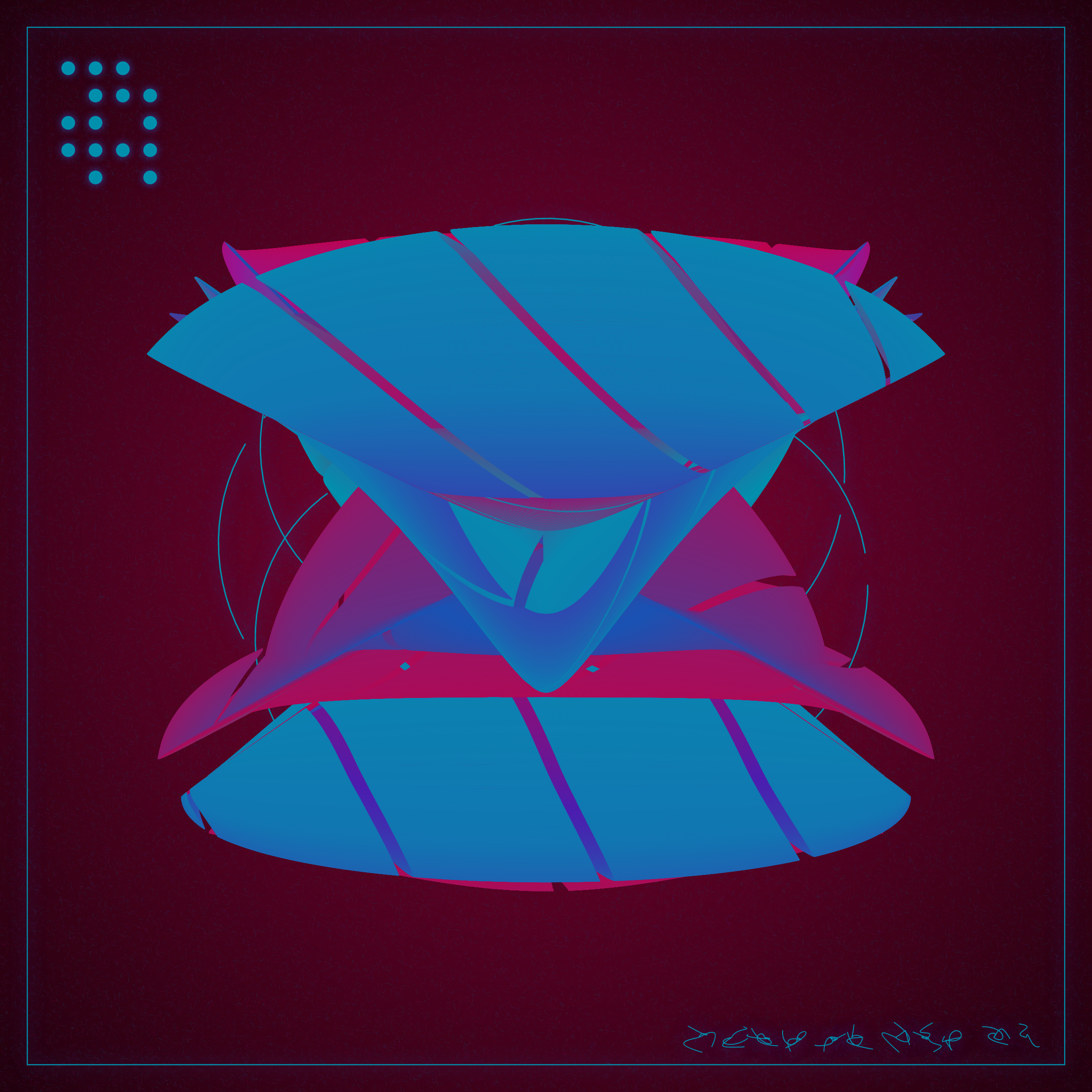 Art Blocks - Art Blocks v2 - Alien Insects #259 - NFT # 137000259