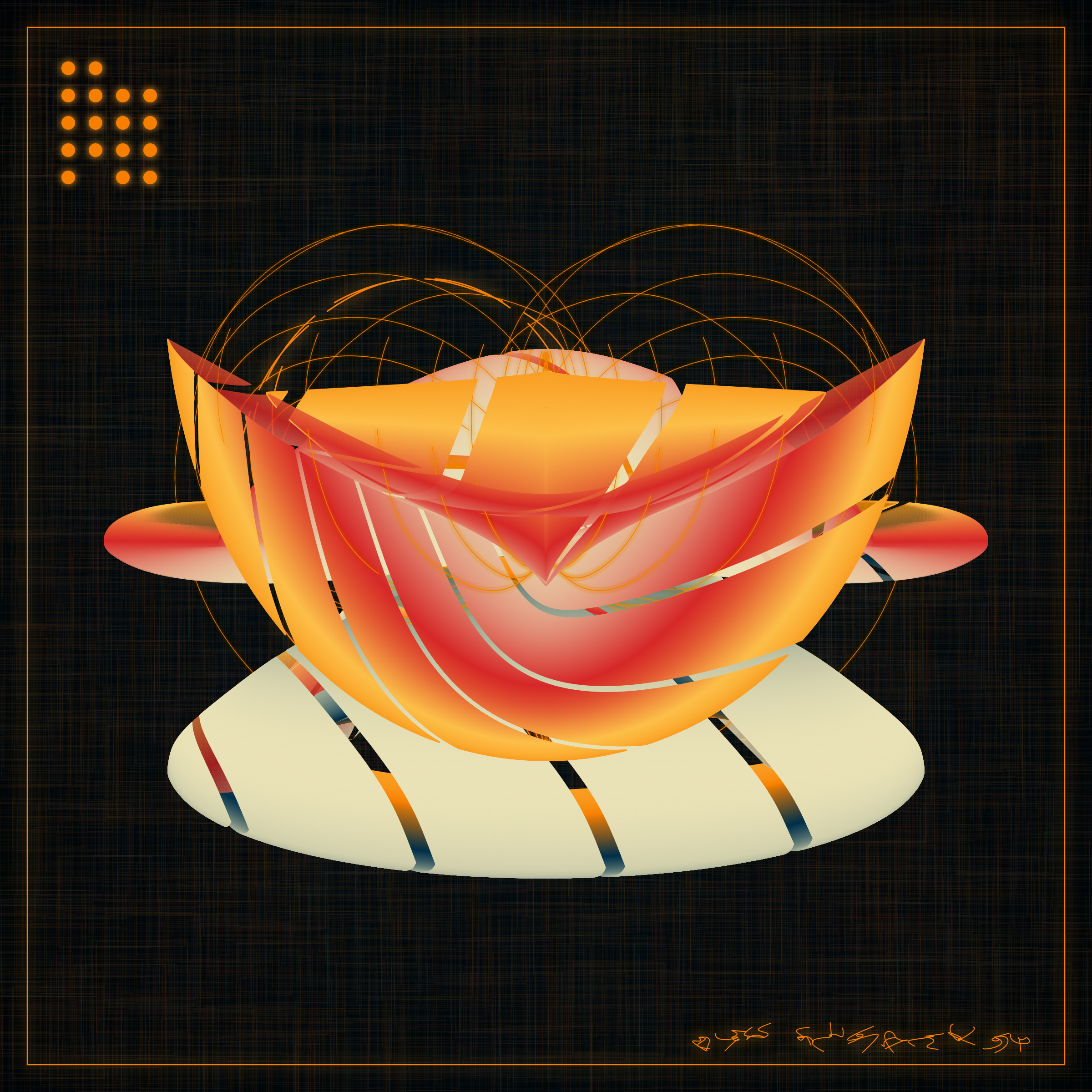 Art Blocks - Art Blocks v2 - Alien Insects #265 - NFT # 137000265