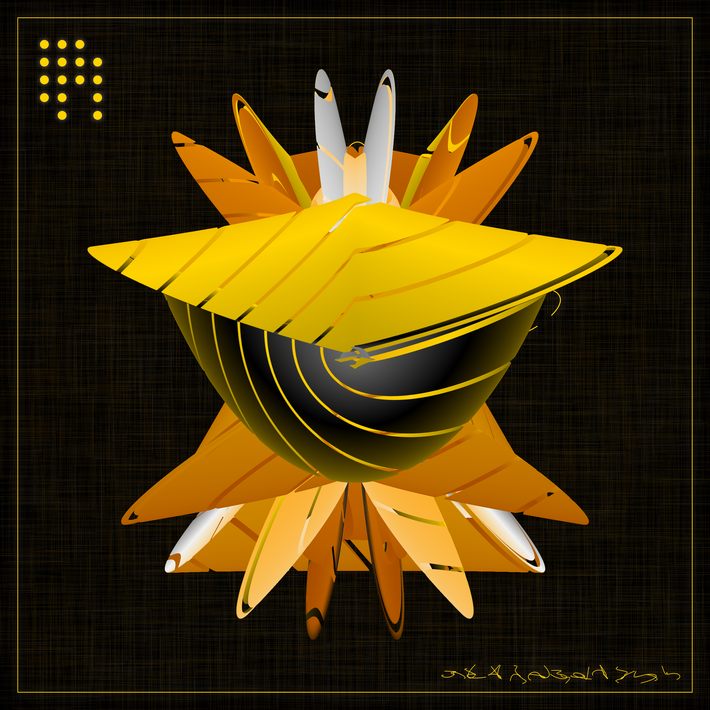 Art Blocks - Art Blocks v2 - Alien Insects #267 - NFT # 137000267