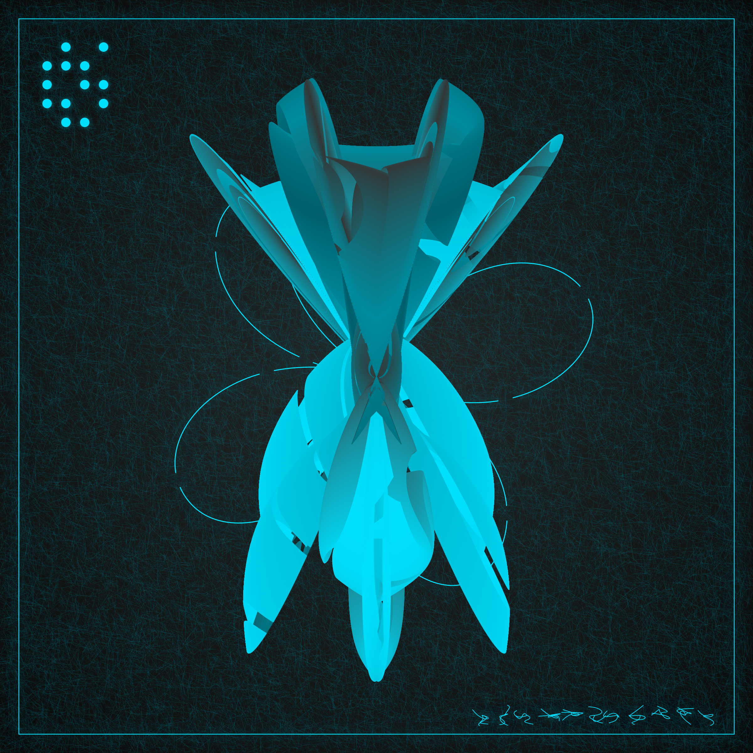 Art Blocks - Art Blocks v2 - Alien Insects #277 - NFT # 137000277