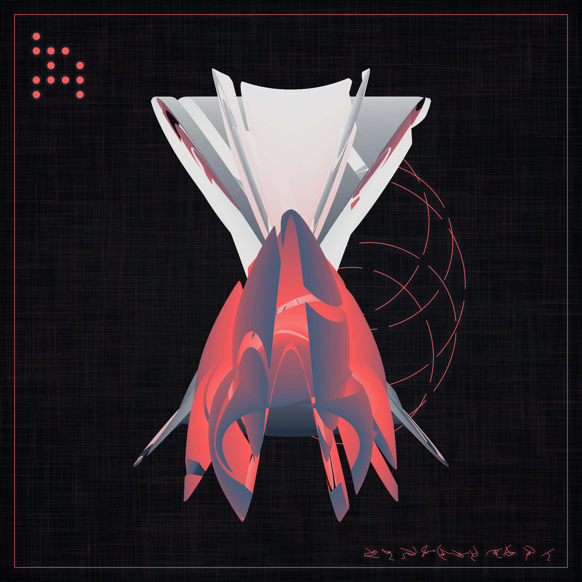 Art Blocks - Art Blocks v2 - Alien Insects #279 - NFT # 137000279