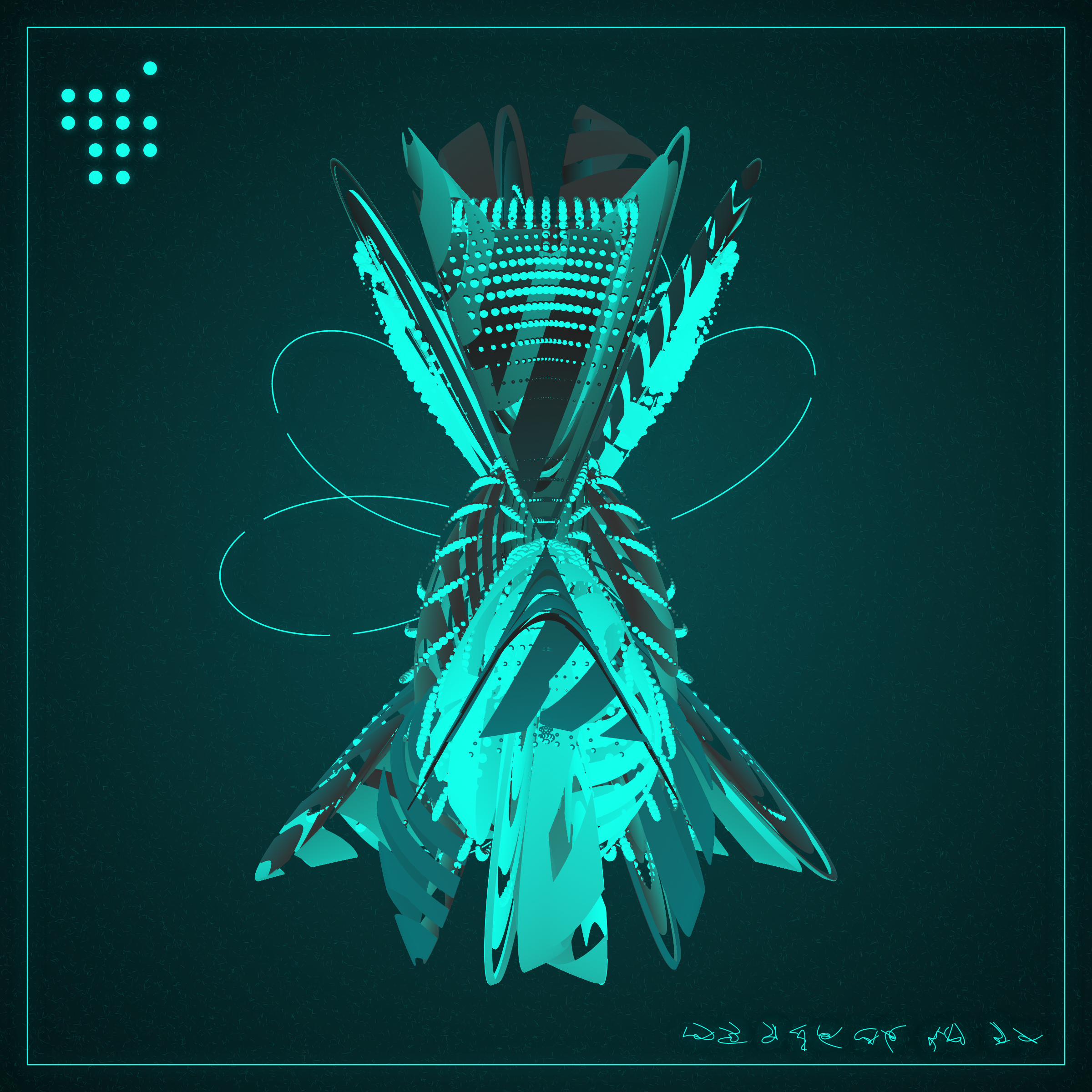 Art Blocks - Art Blocks v2 - Alien Insects #281 - NFT # 137000281