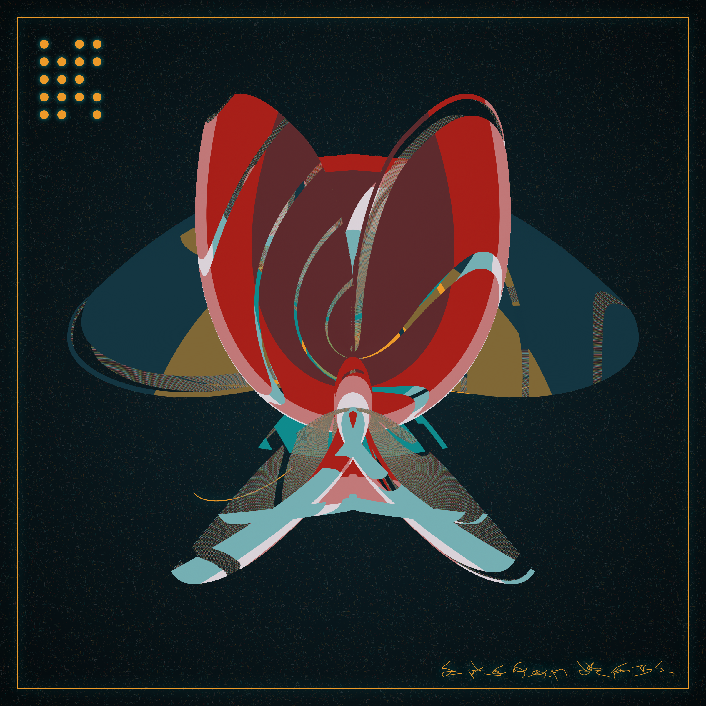 Art Blocks - Art Blocks v2 - Alien Insects #287 - NFT # 137000287