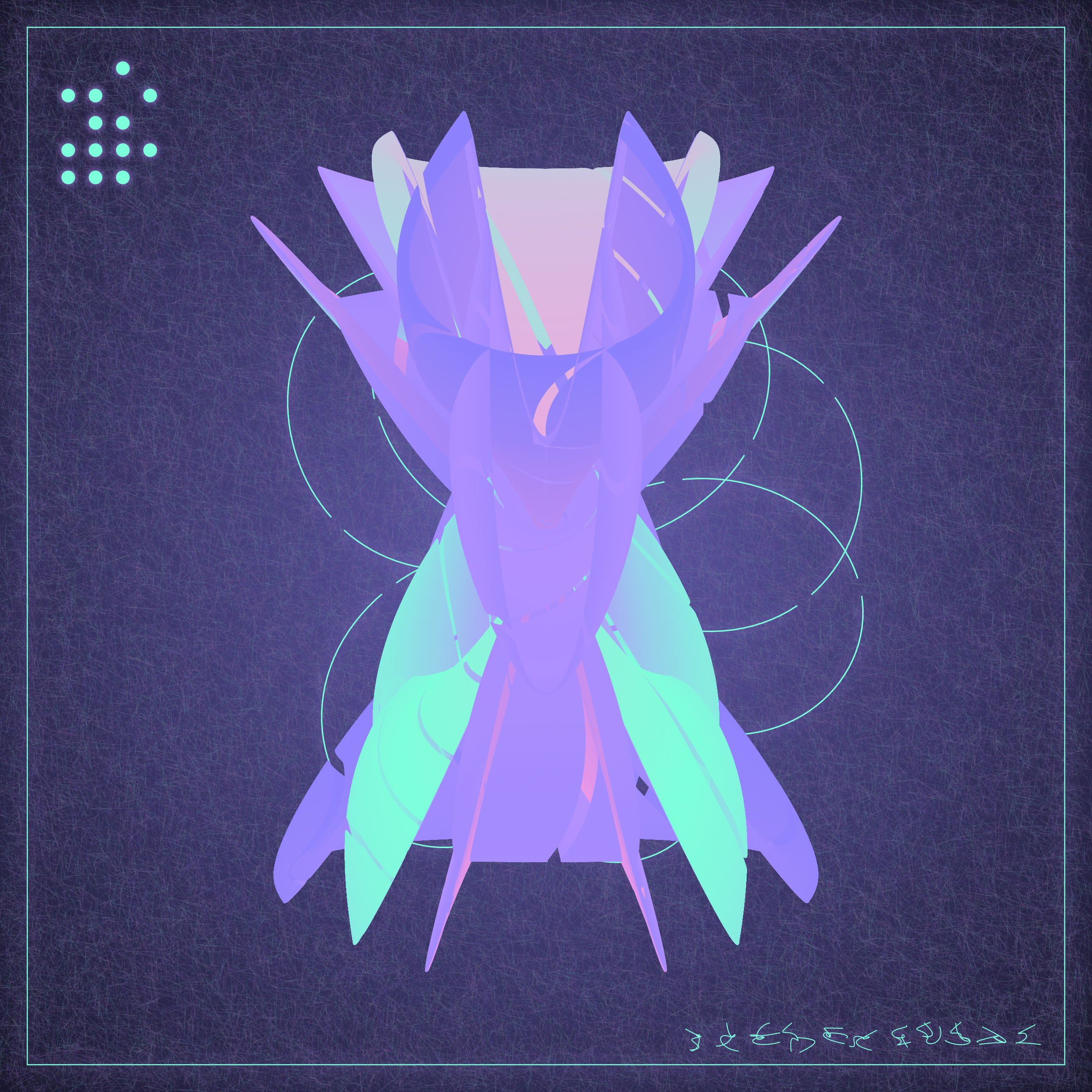 Art Blocks - Art Blocks v2 - Alien Insects #289 - NFT # 137000289