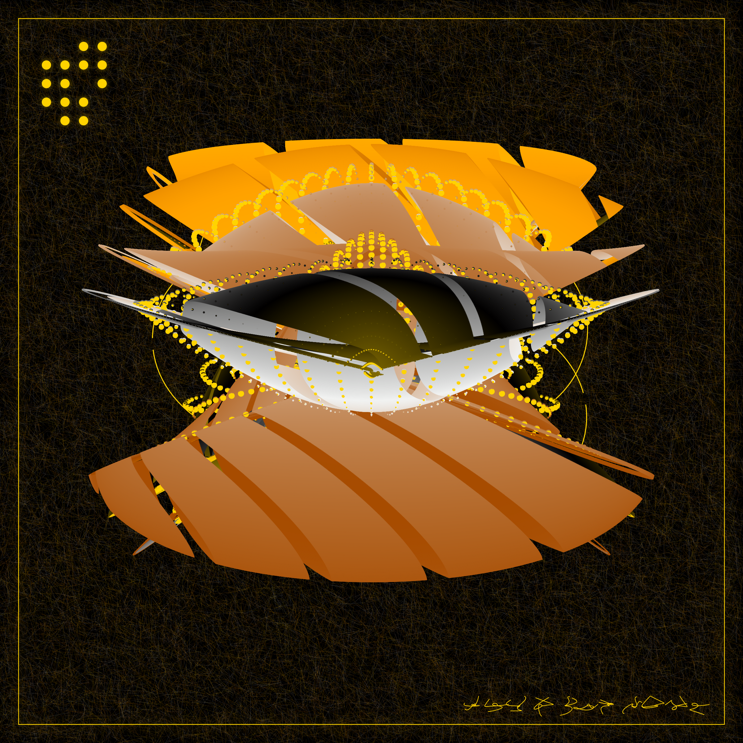 Art Blocks - Art Blocks v2 - Alien Insects #297 - NFT # 137000297