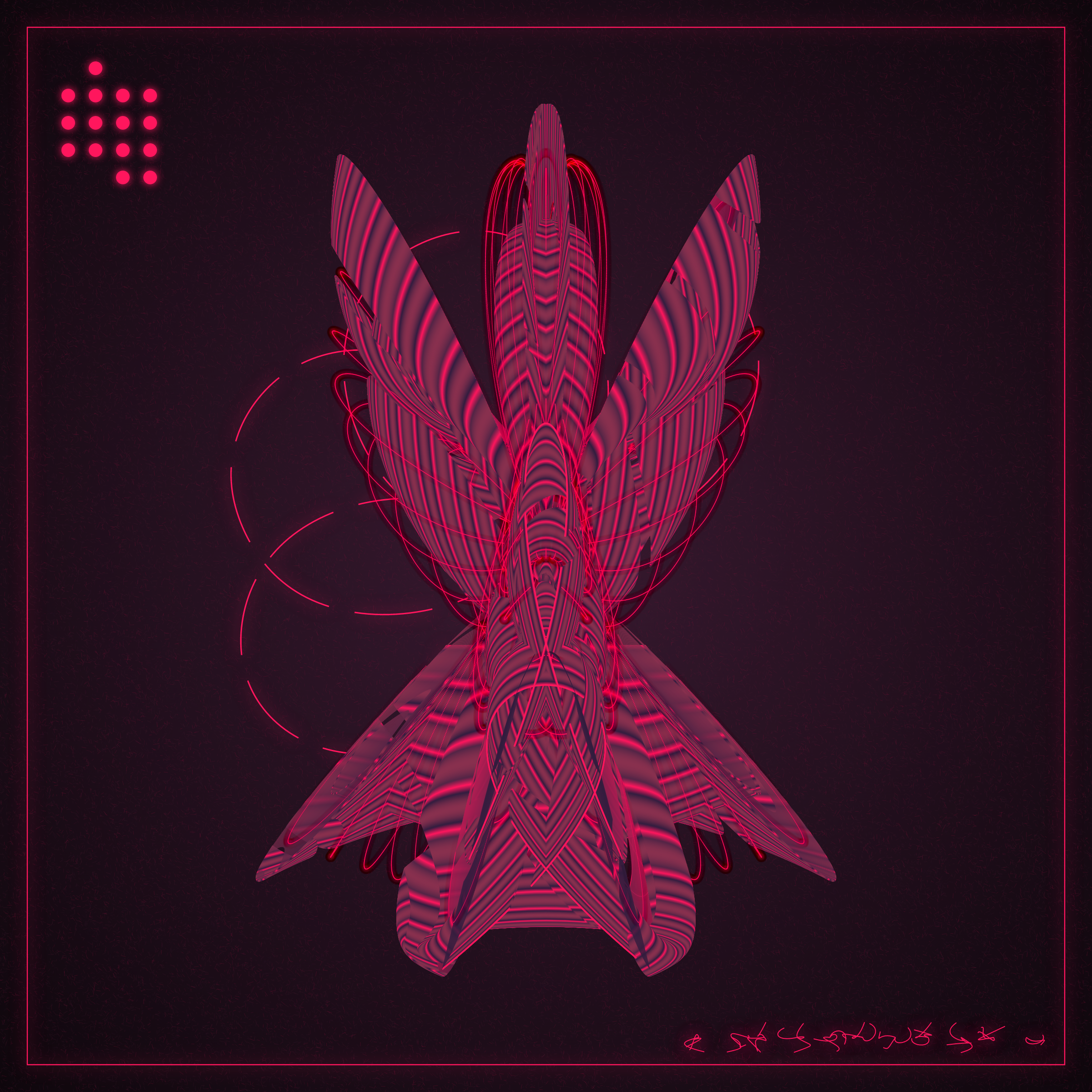 Art Blocks - Art Blocks v2 - Alien Insects #299 - NFT # 137000299