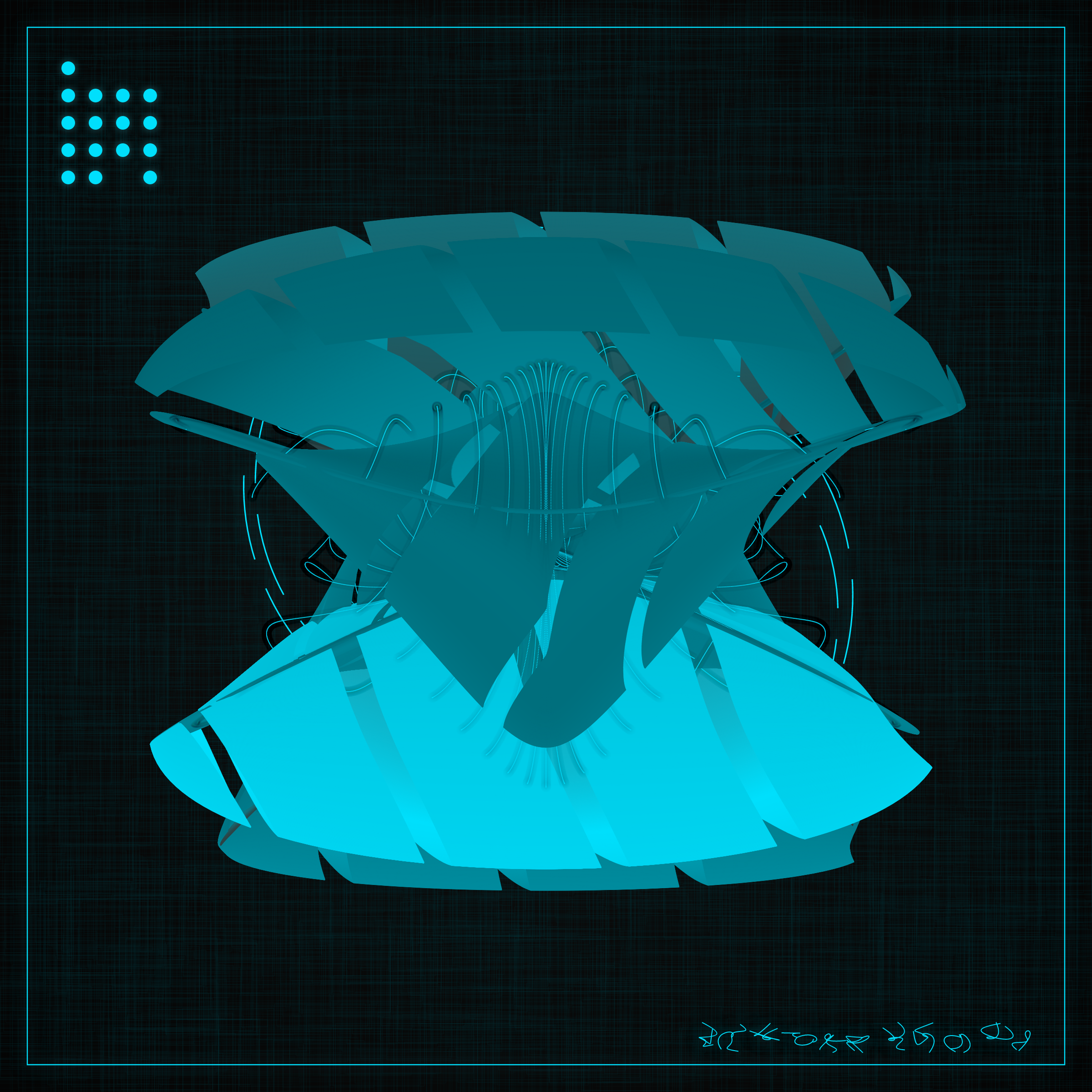 Art Blocks - Art Blocks v2 - Alien Insects #302 - NFT # 137000302