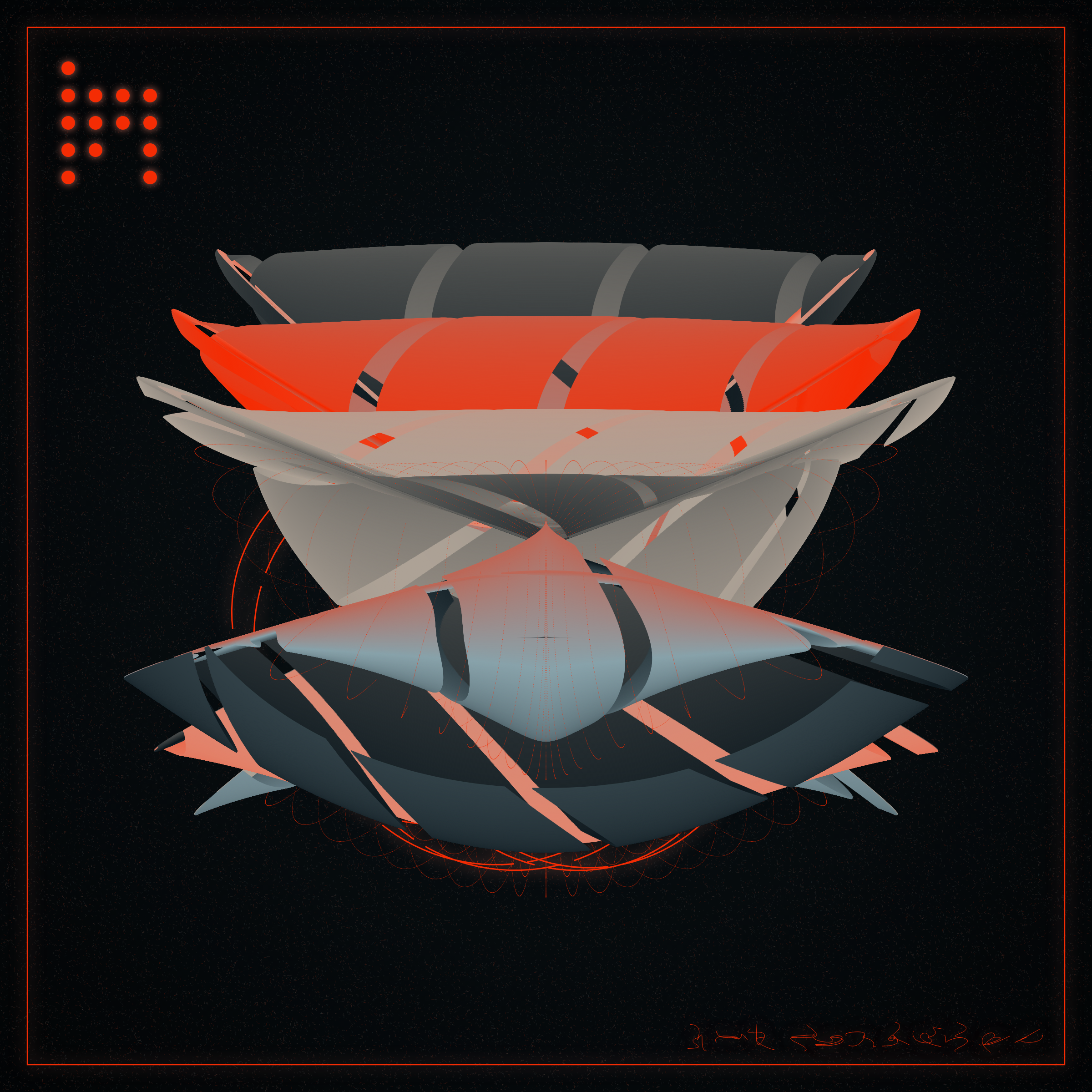 Art Blocks - Art Blocks v2 - Alien Insects #305 - NFT # 137000305