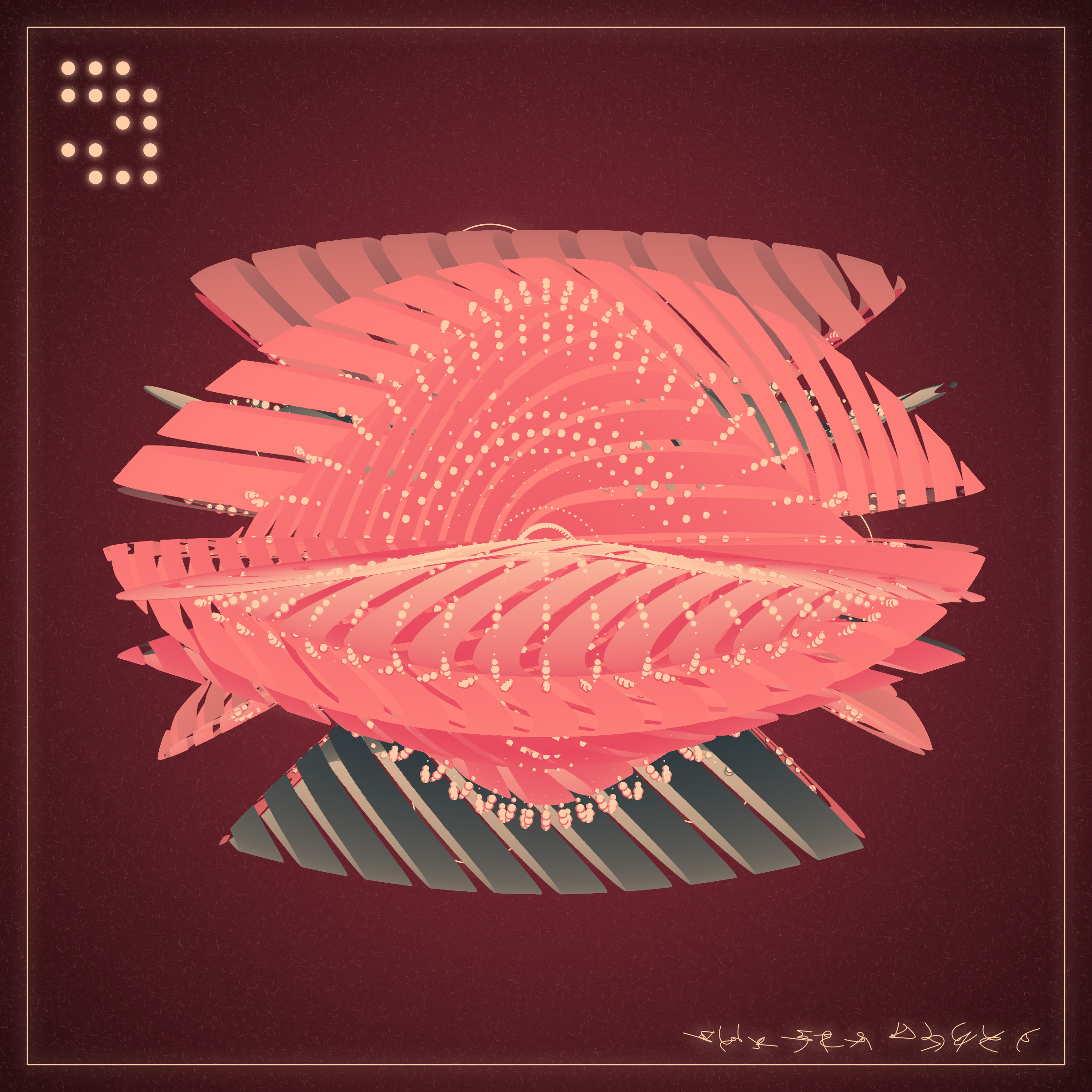 Art Blocks - Art Blocks v2 - Alien Insects #306 - NFT # 137000306