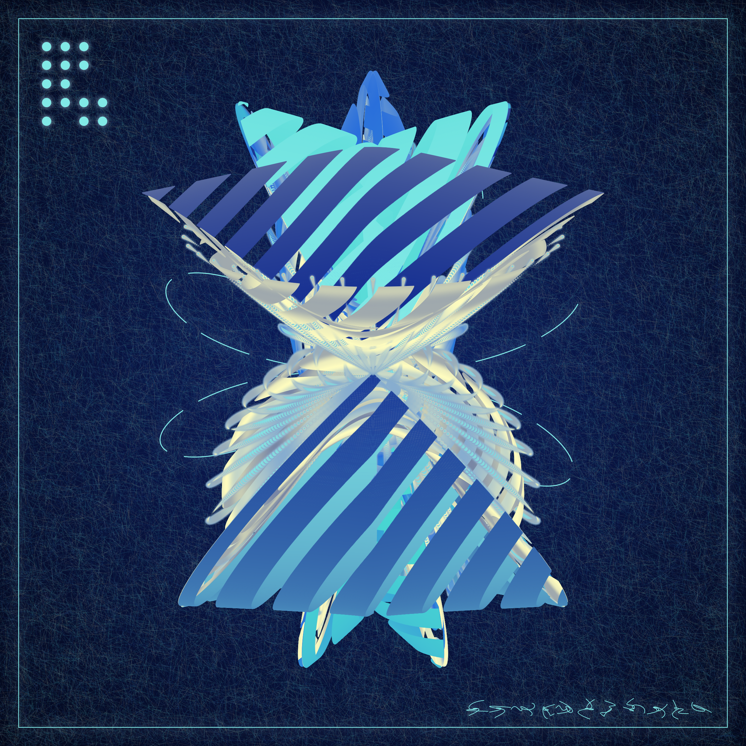 Art Blocks - Art Blocks v2 - Alien Insects #307 - NFT # 137000307