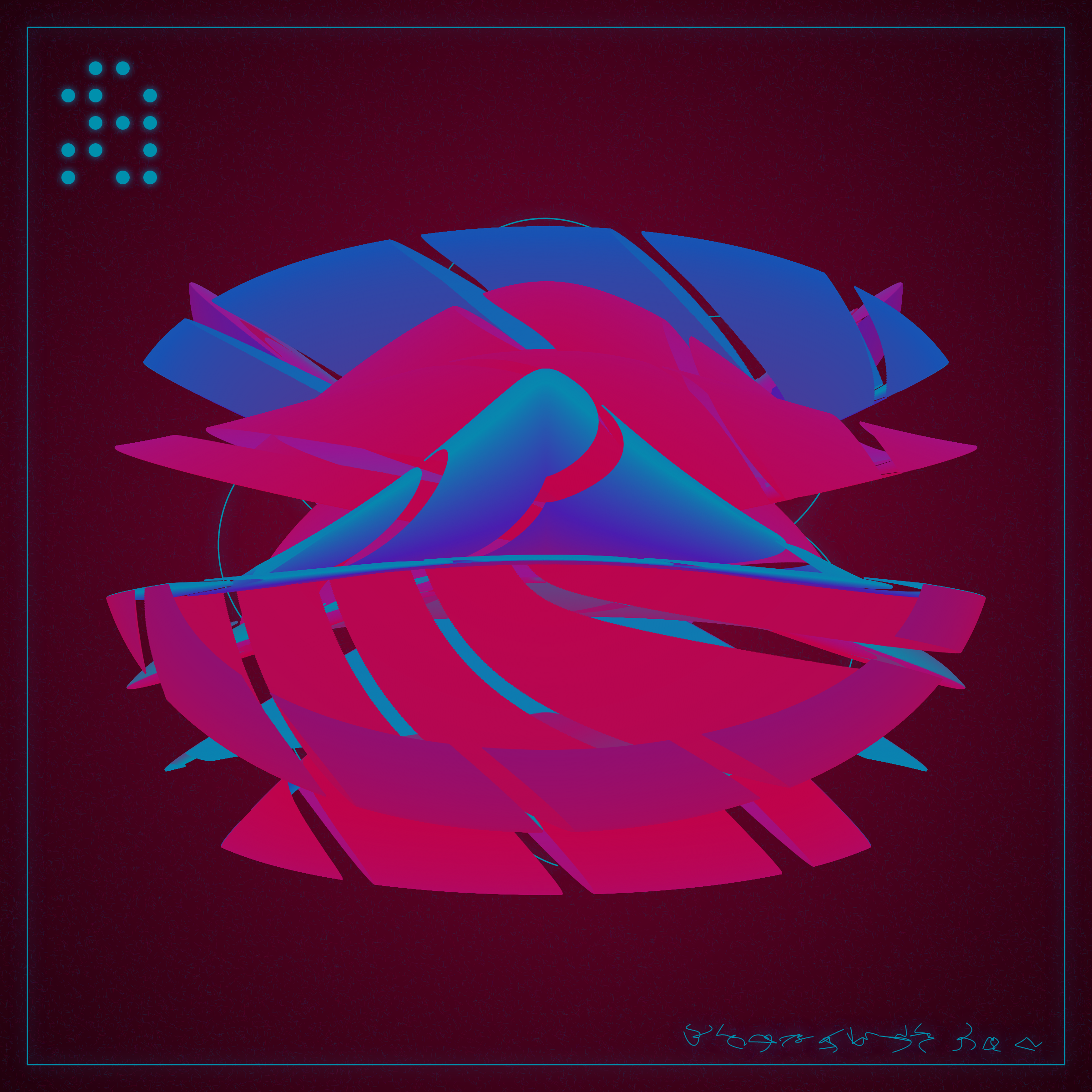 Art Blocks - Art Blocks v2 - Alien Insects #310 - NFT # 137000310