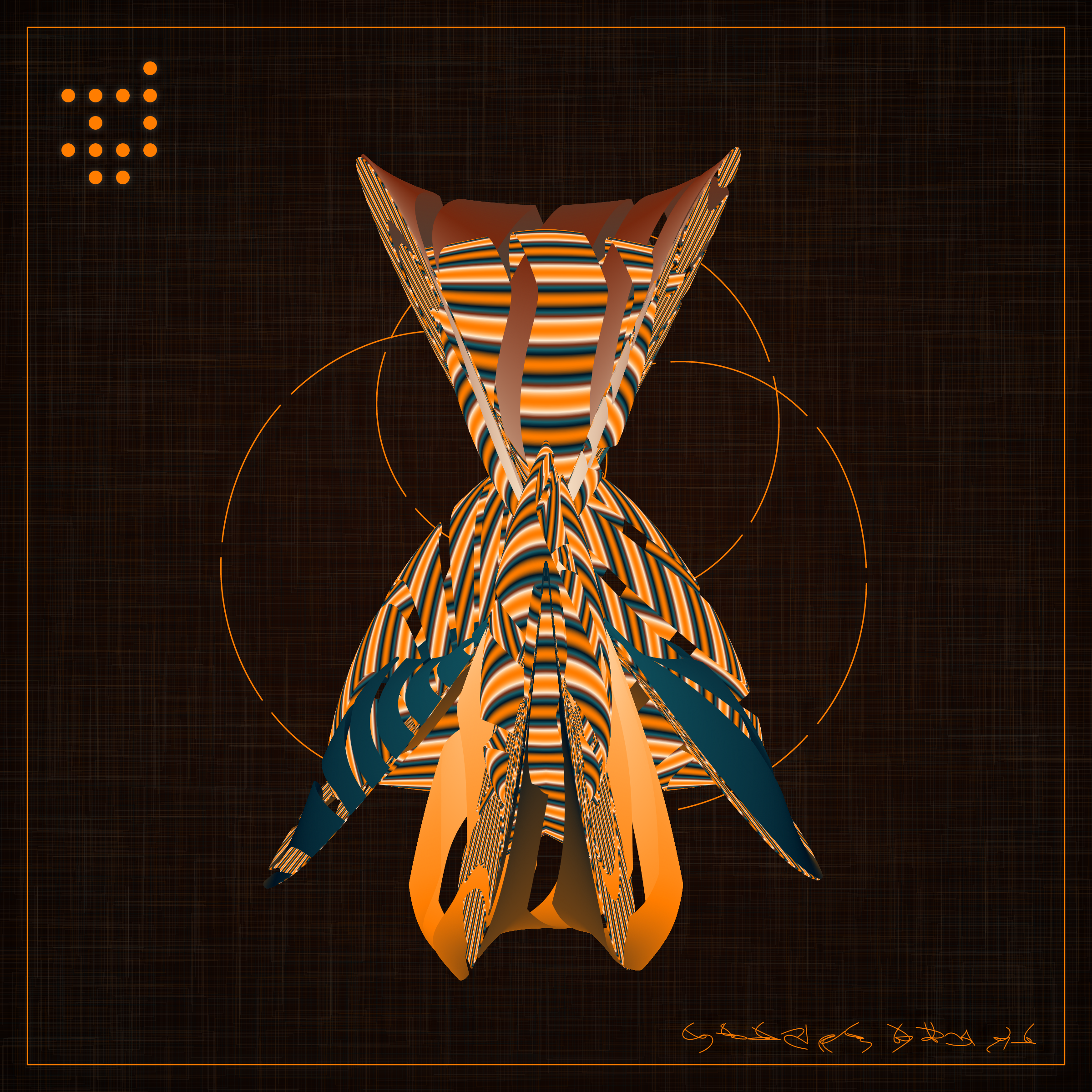 Art Blocks - Art Blocks v2 - Alien Insects #311 - NFT # 137000311