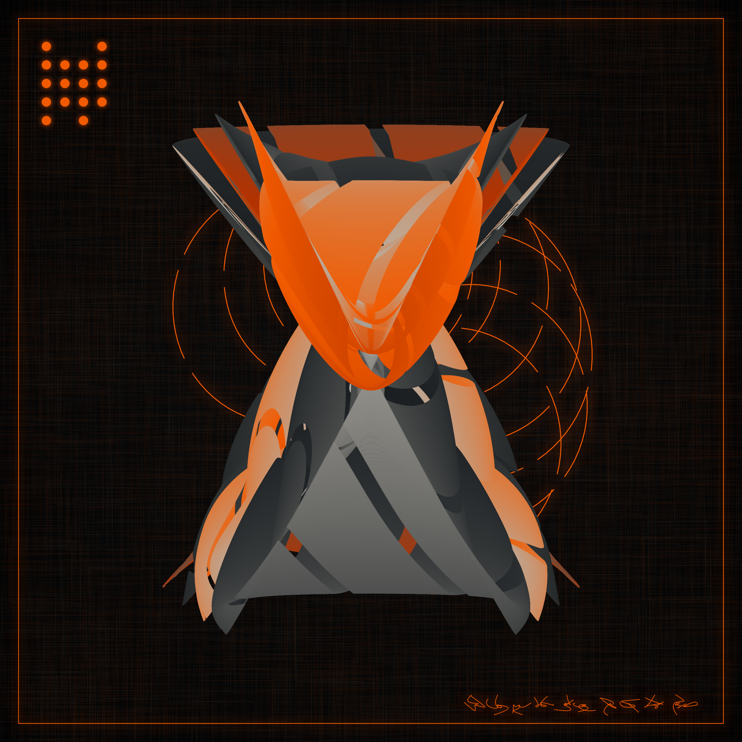 Art Blocks - Art Blocks v2 - Alien Insects #313 - NFT # 137000313