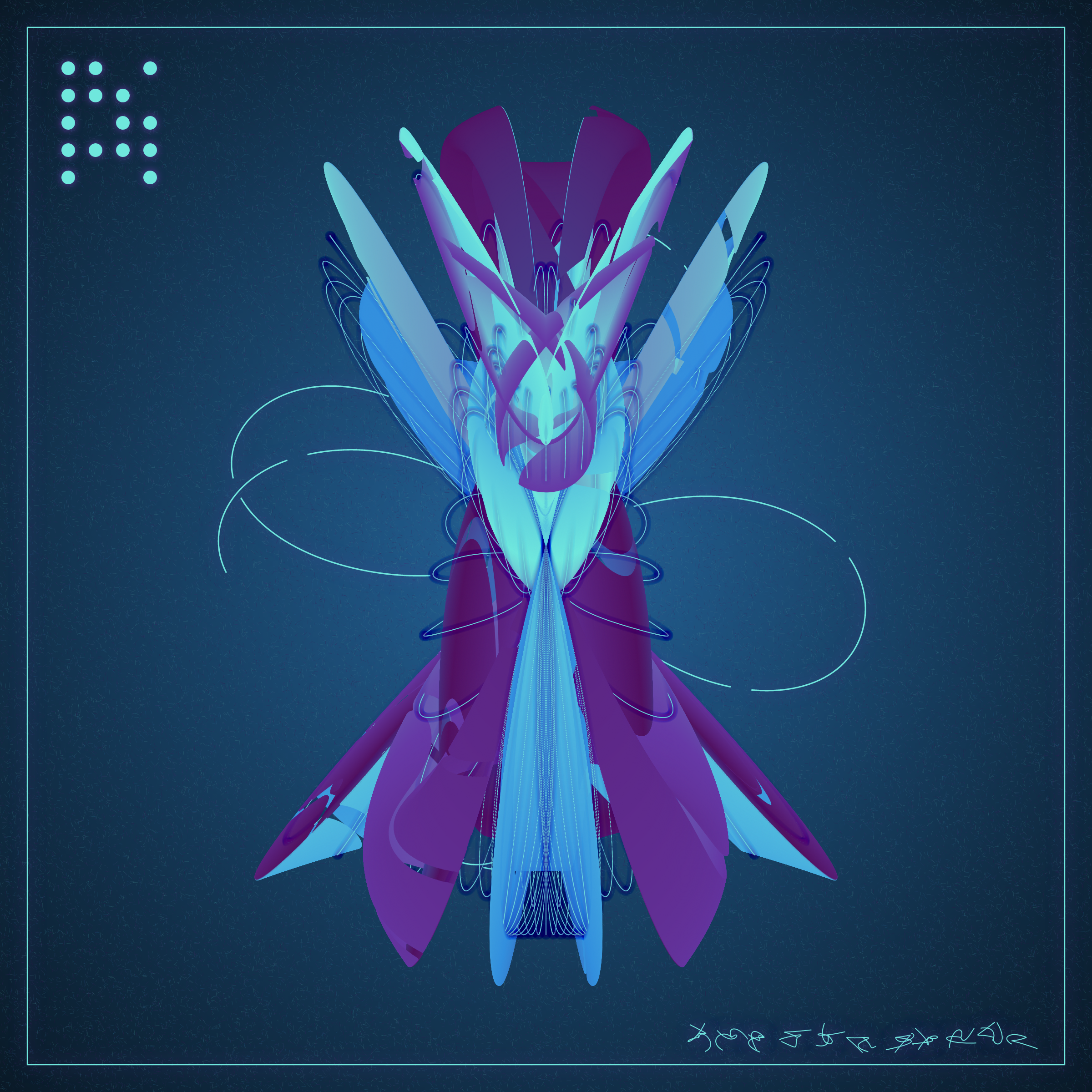 Art Blocks - Art Blocks v2 - Alien Insects #314 - NFT # 137000314