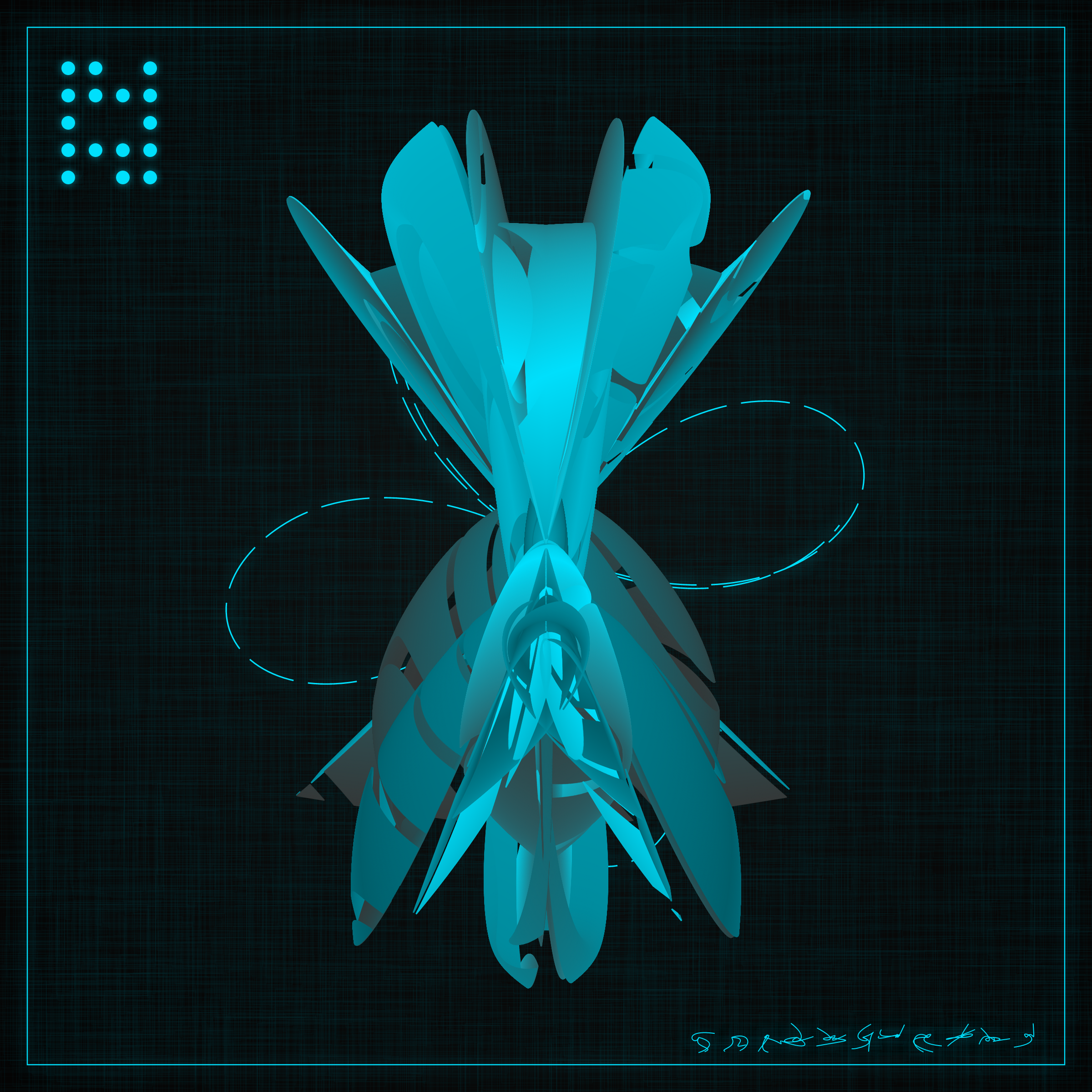 Art Blocks - Art Blocks v2 - Alien Insects #315 - NFT # 137000315