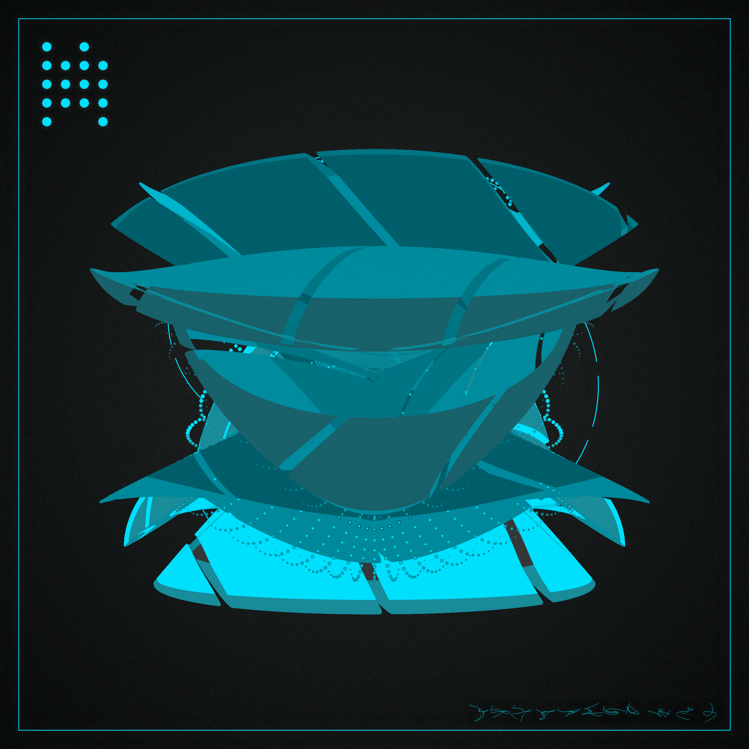 Art Blocks - Art Blocks v2 - Alien Insects #316 - NFT # 137000316