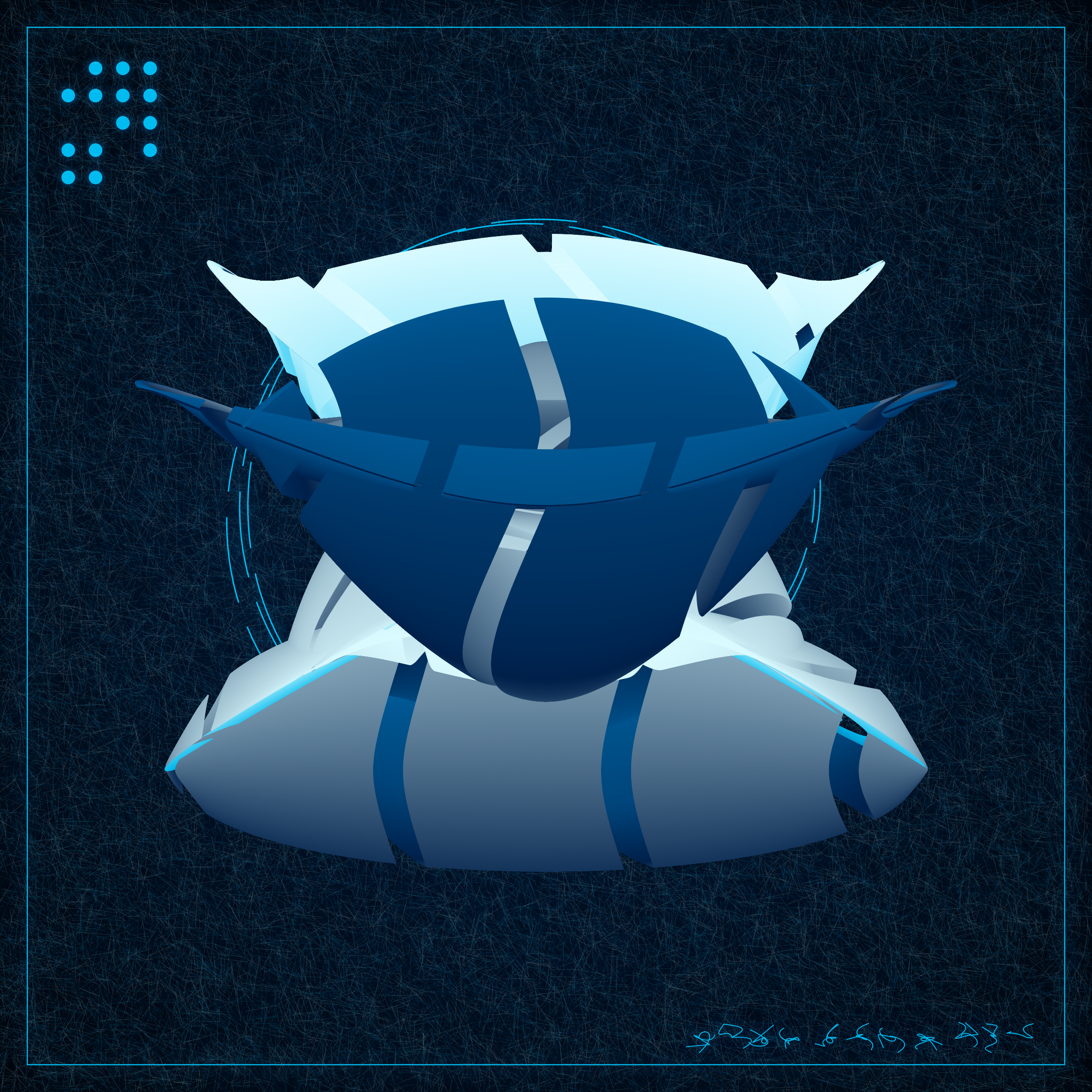 Art Blocks - Art Blocks v2 - Alien Insects #317 - NFT # 137000317