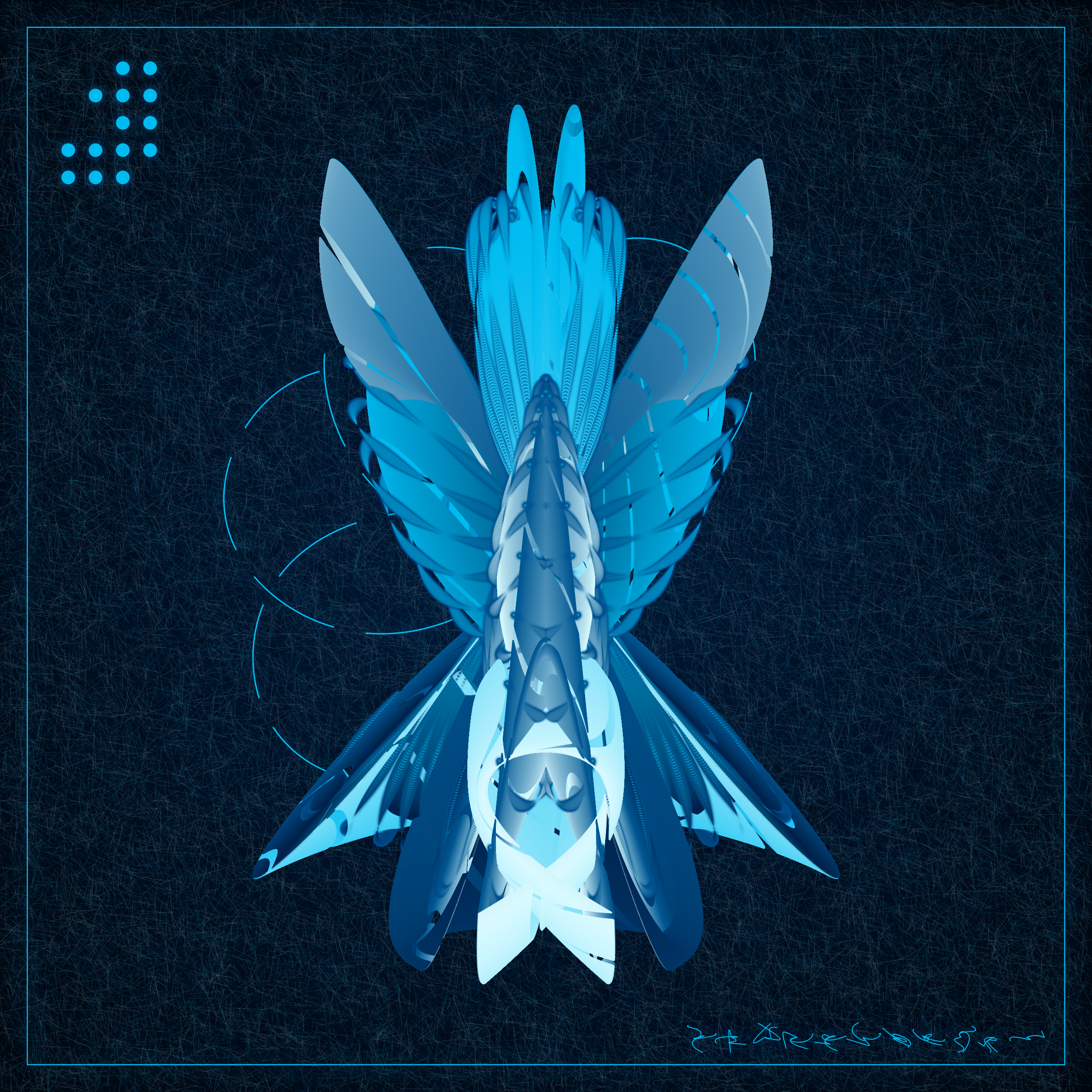 Art Blocks - Art Blocks v2 - Alien Insects #320 - NFT # 137000320