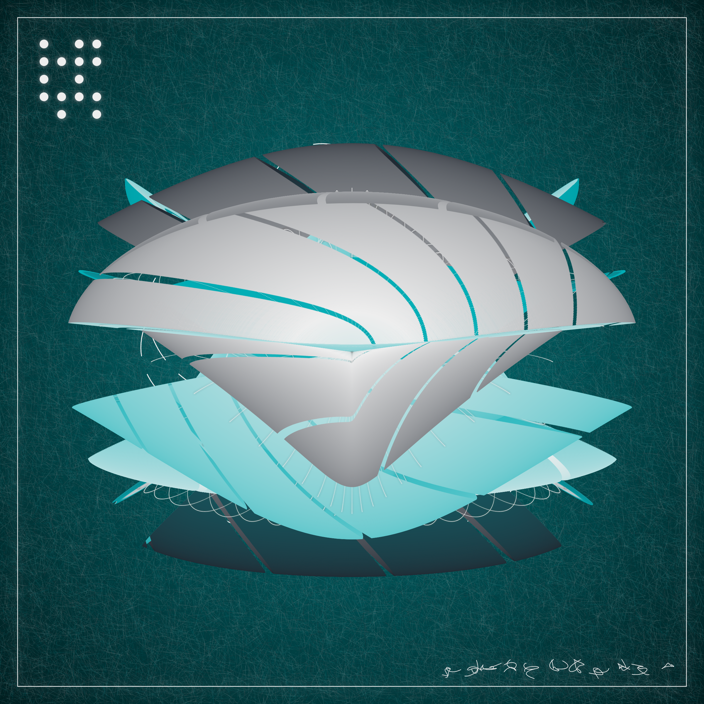 Art Blocks - Art Blocks v2 - Alien Insects #321 - NFT # 137000321