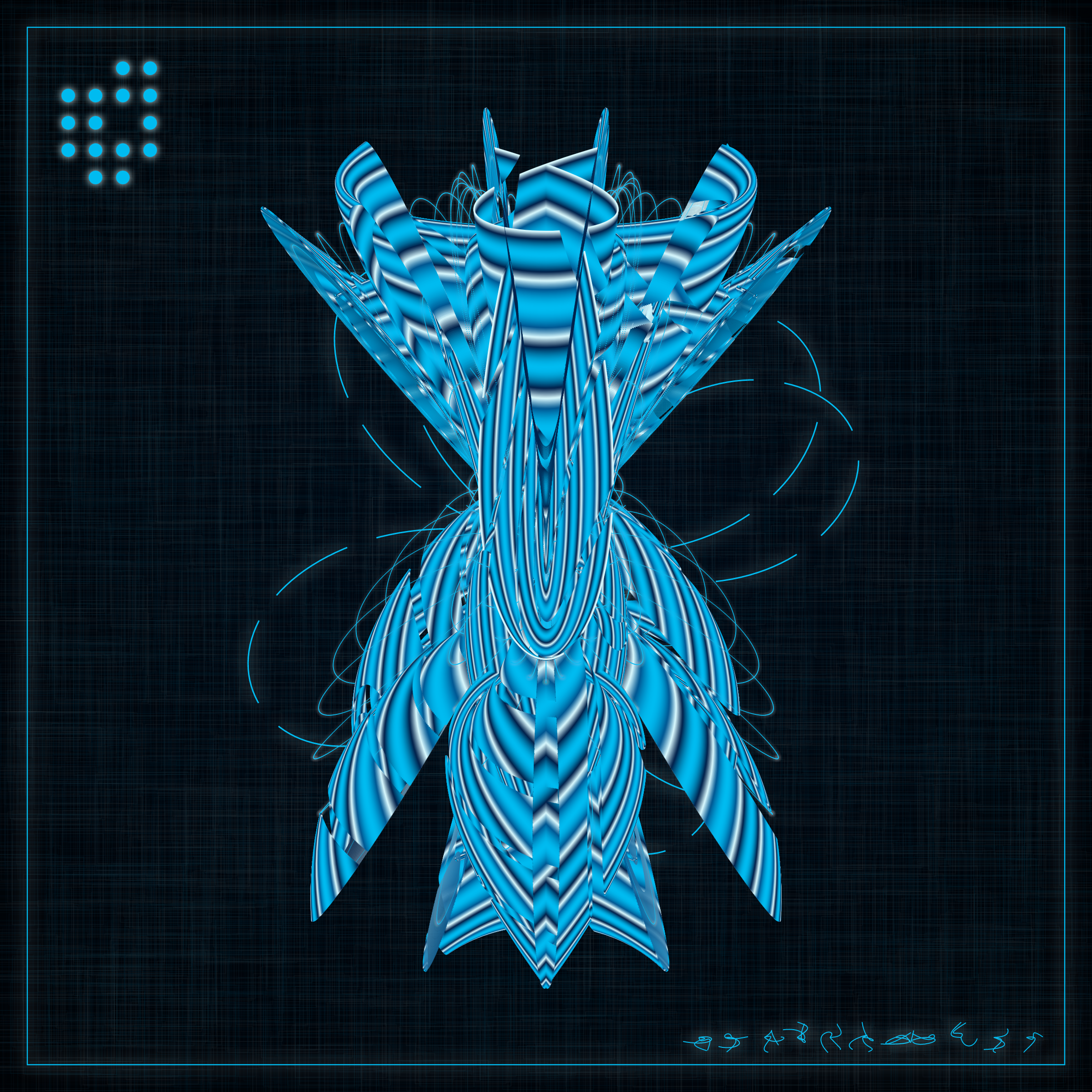 Art Blocks - Art Blocks v2 - Alien Insects #322 - NFT # 137000322