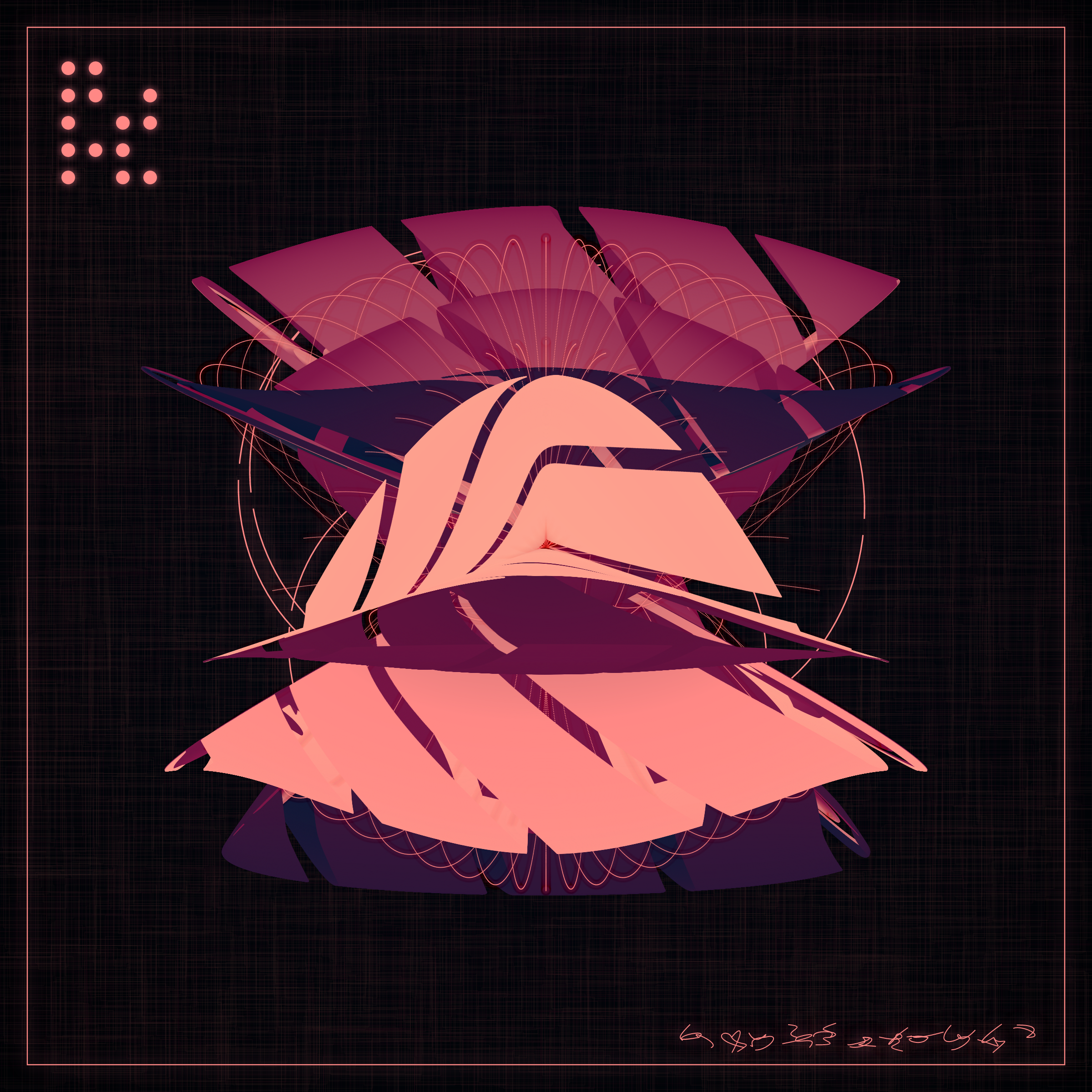 Art Blocks - Art Blocks v2 - Alien Insects #327 - NFT # 137000327