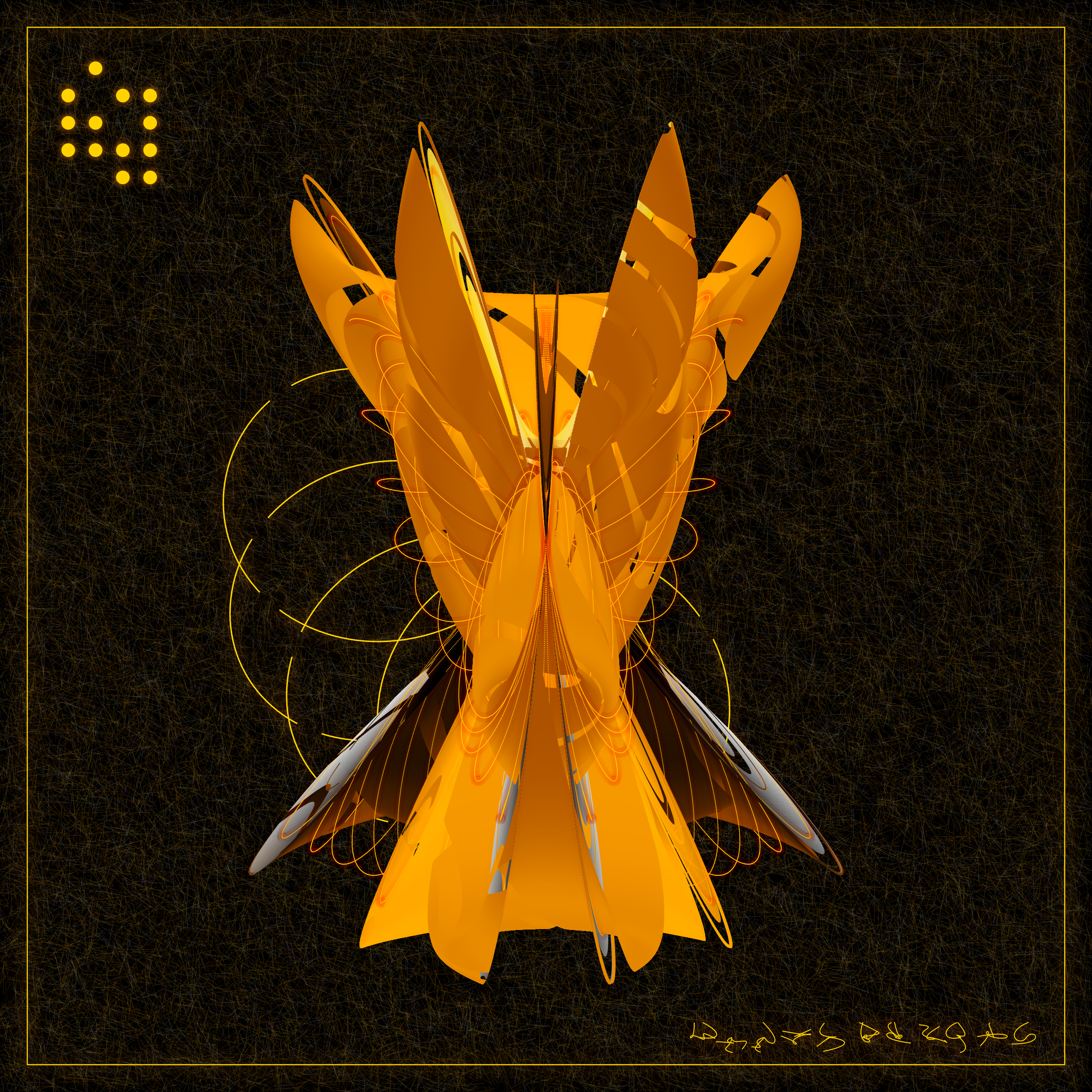 Art Blocks - Art Blocks v2 - Alien Insects #329 - NFT # 137000329