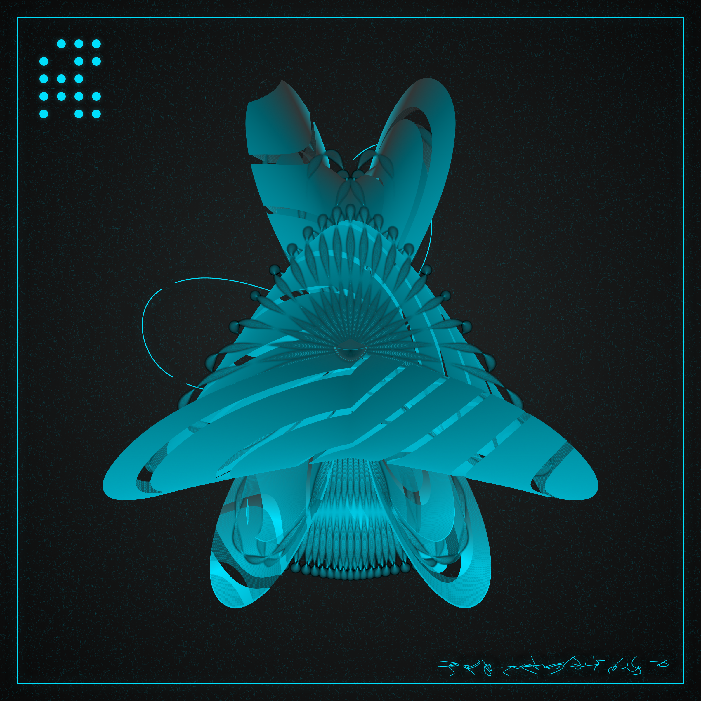 Art Blocks - Art Blocks v2 - Alien Insects #330 - NFT # 137000330