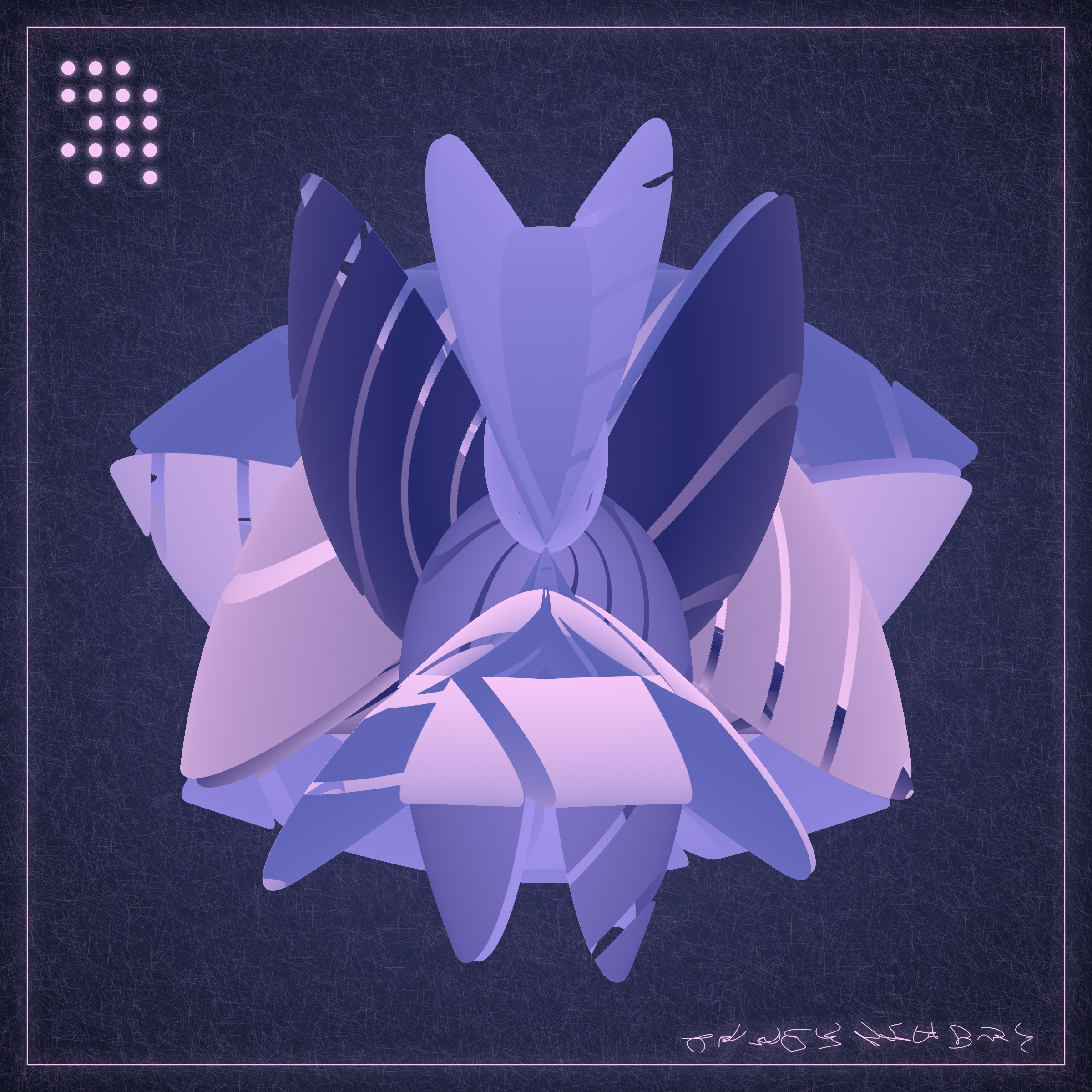 Art Blocks - Art Blocks v2 - Alien Insects #331 - NFT # 137000331