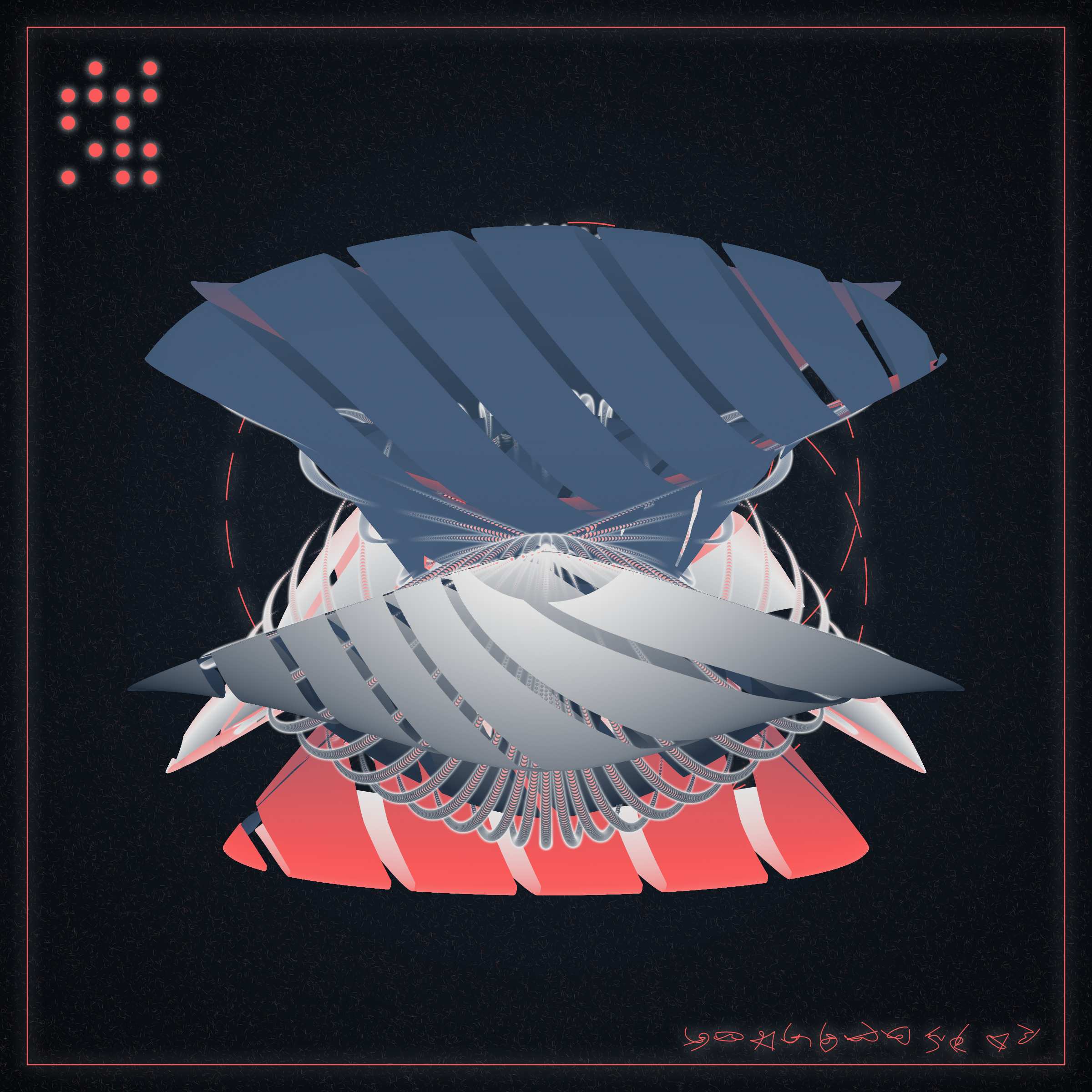 Art Blocks - Art Blocks v2 - Alien Insects #333 - NFT # 137000333