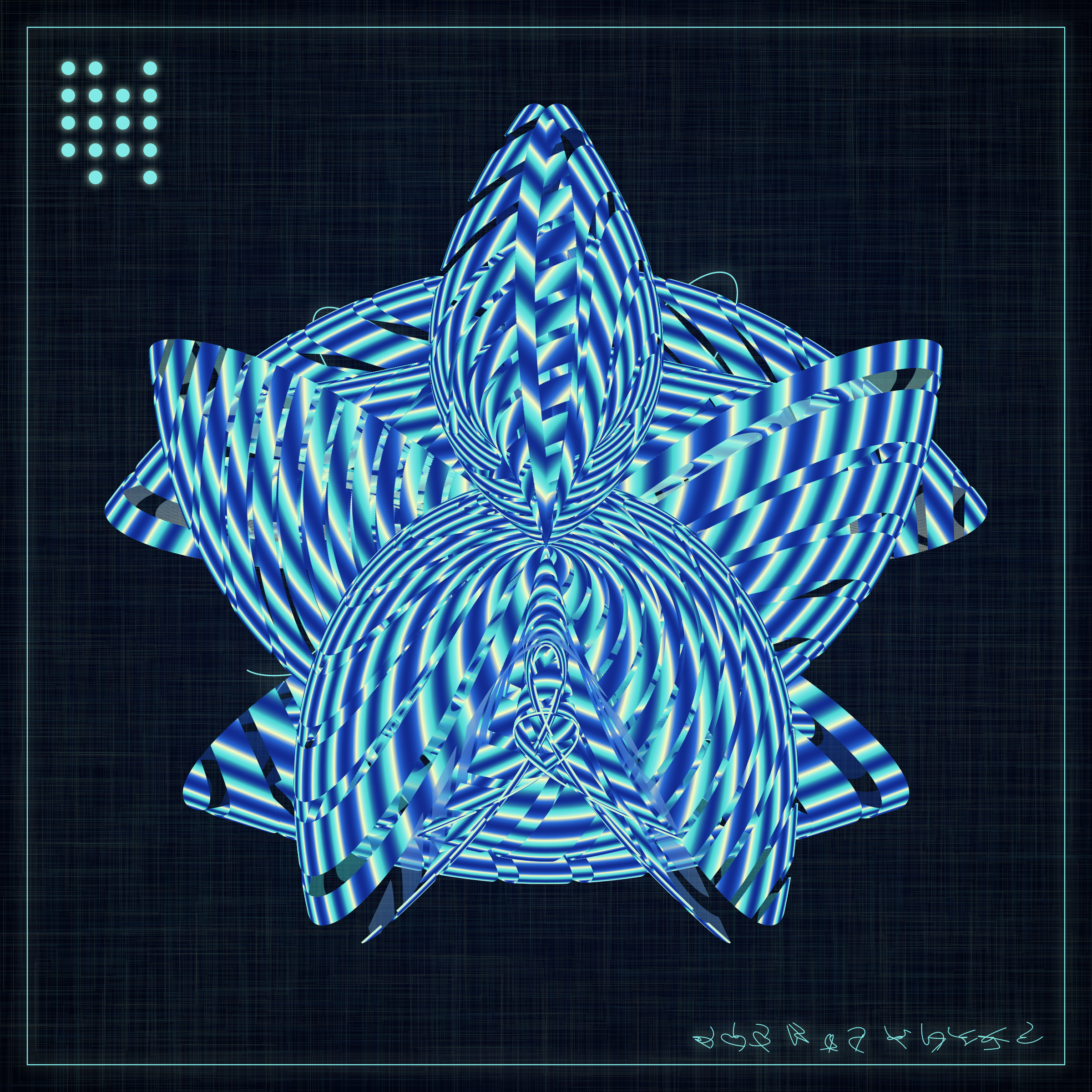 Art Blocks - Art Blocks v2 - Alien Insects #336 - NFT # 137000336