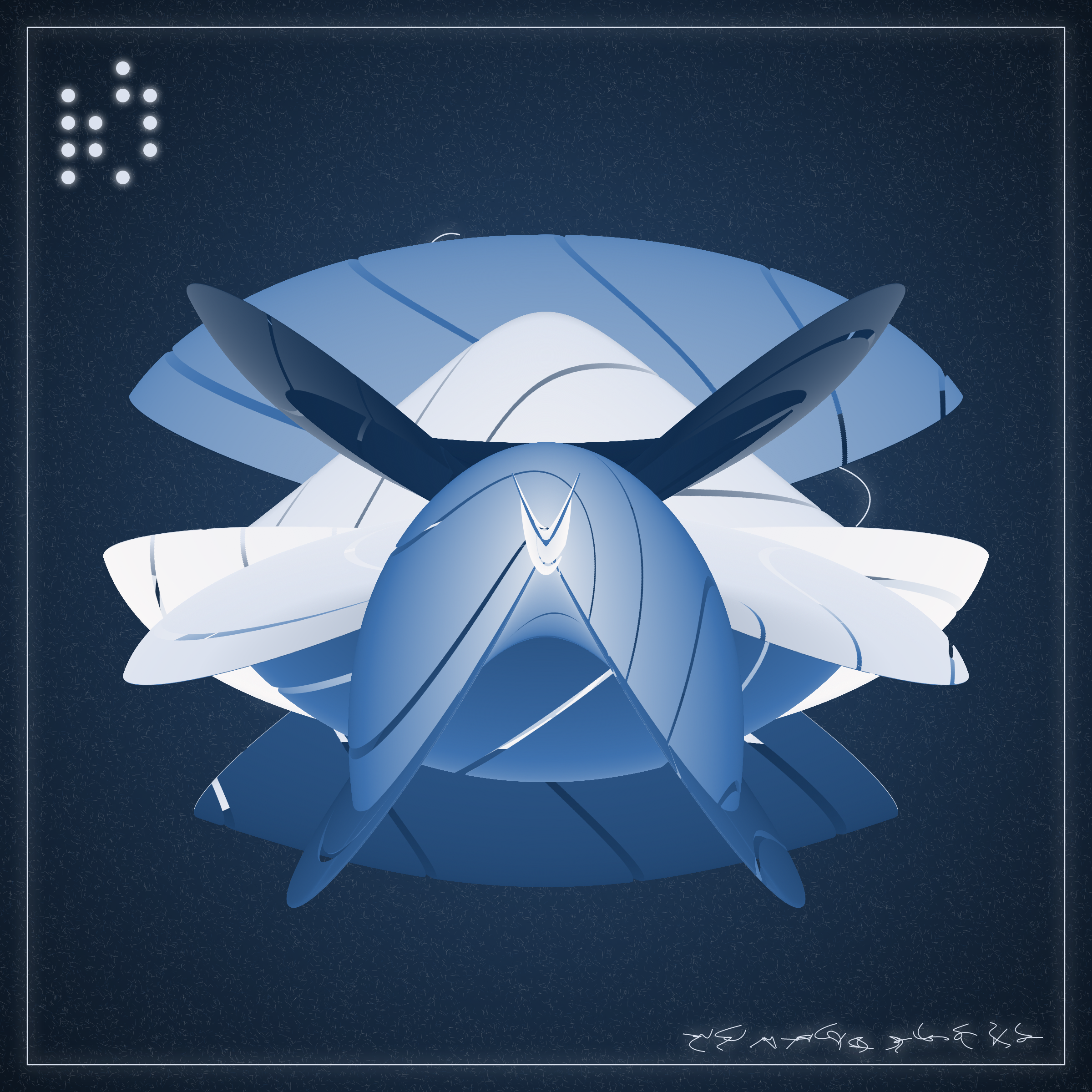 Art Blocks - Art Blocks v2 - Alien Insects #337 - NFT # 137000337