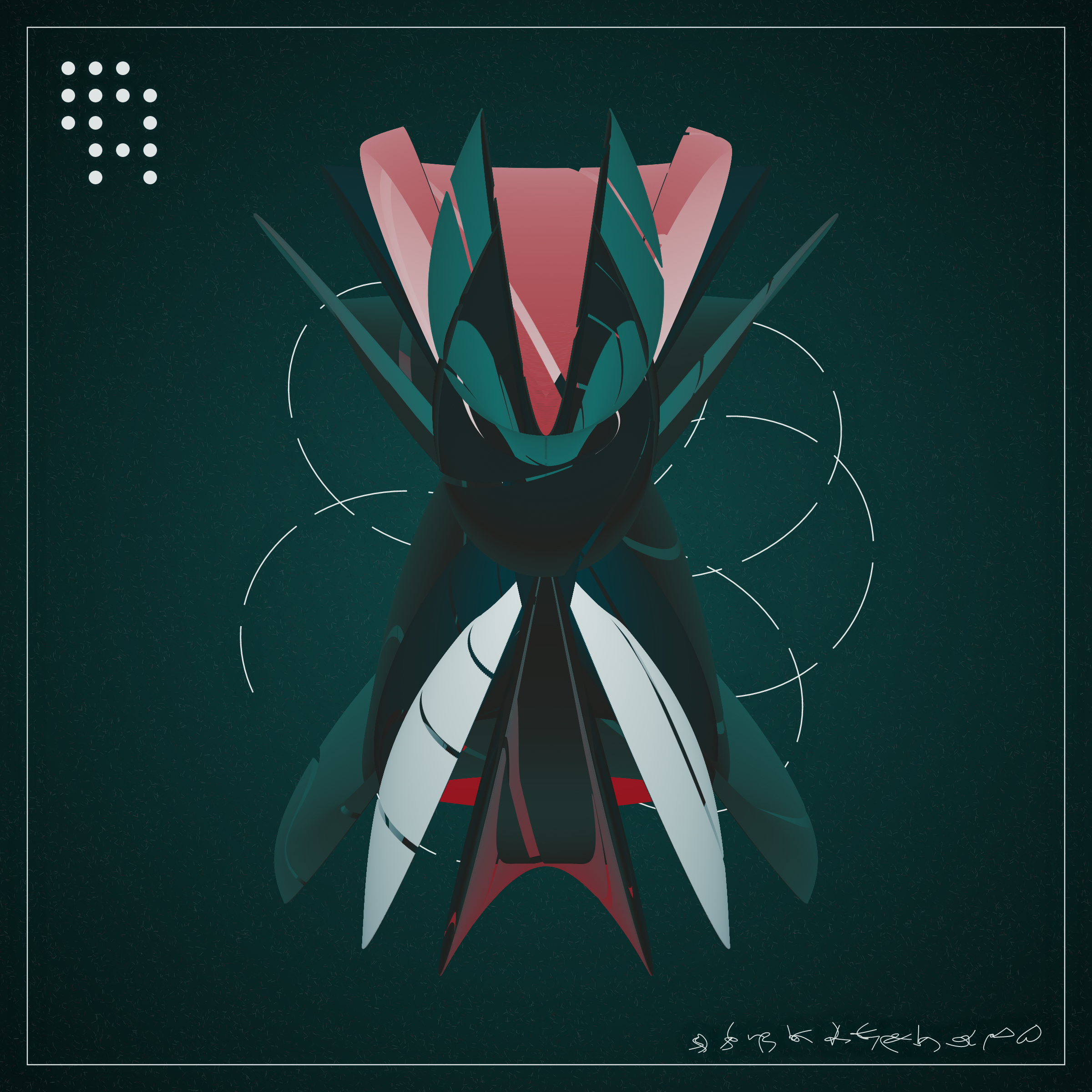 Art Blocks - Art Blocks v2 - Alien Insects #342 - NFT # 137000342