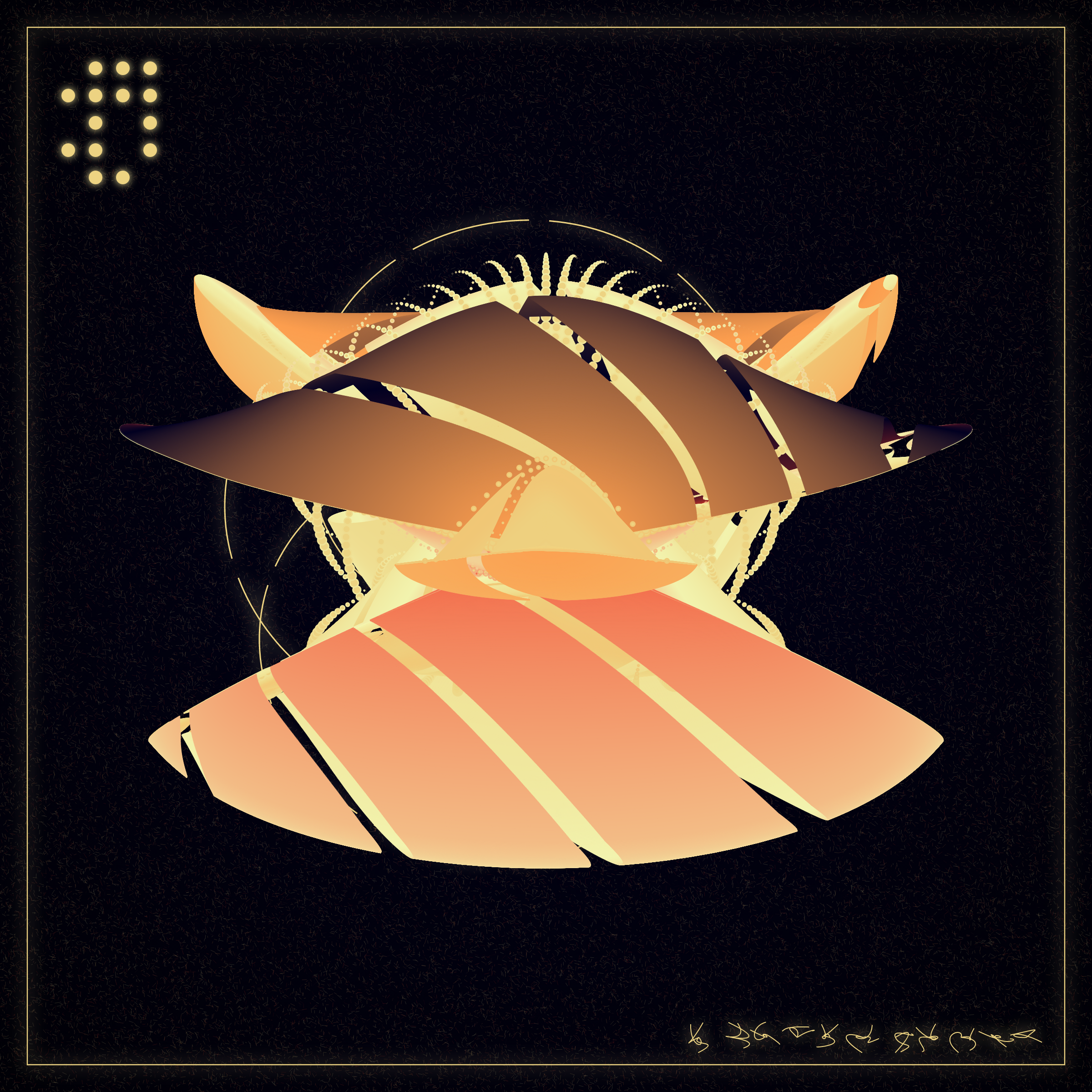 Art Blocks - Art Blocks v2 - Alien Insects #345 - NFT # 137000345