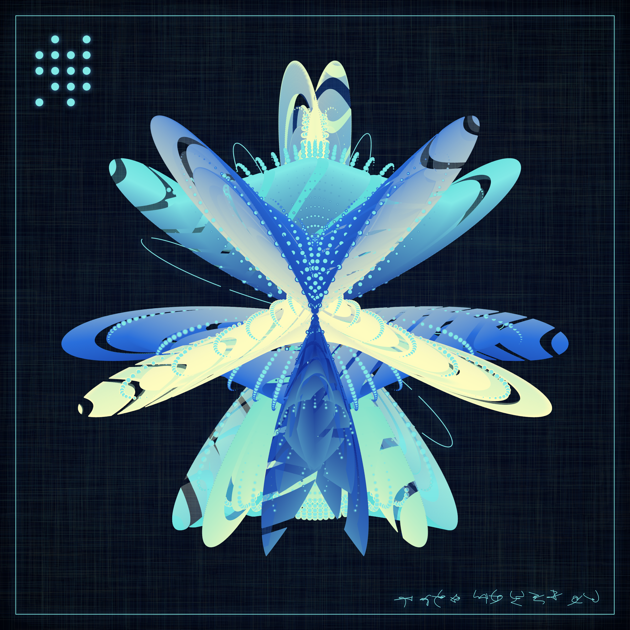 Art Blocks - Art Blocks v2 - Alien Insects #346 - NFT # 137000346