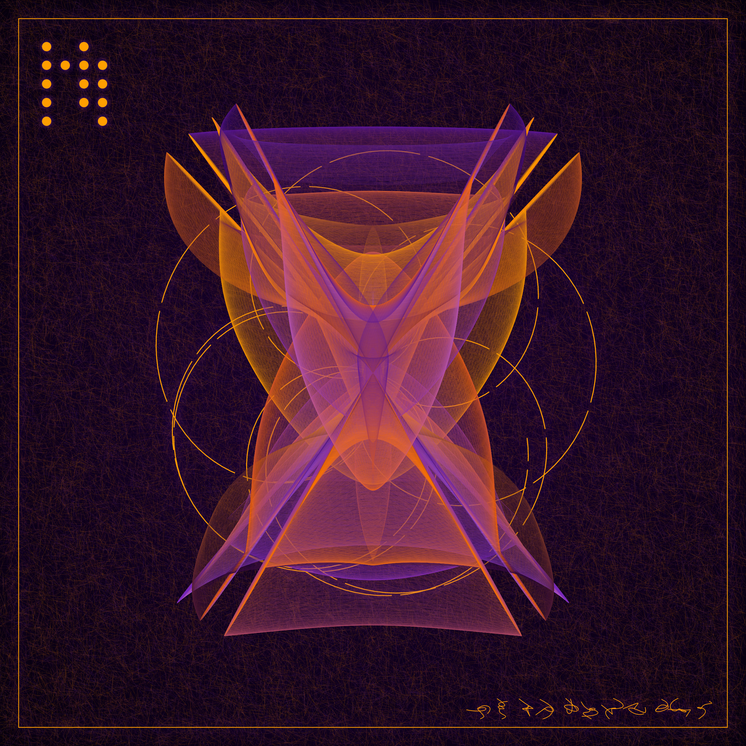 Art Blocks - Art Blocks v2 - Alien Insects #348 - NFT # 137000348