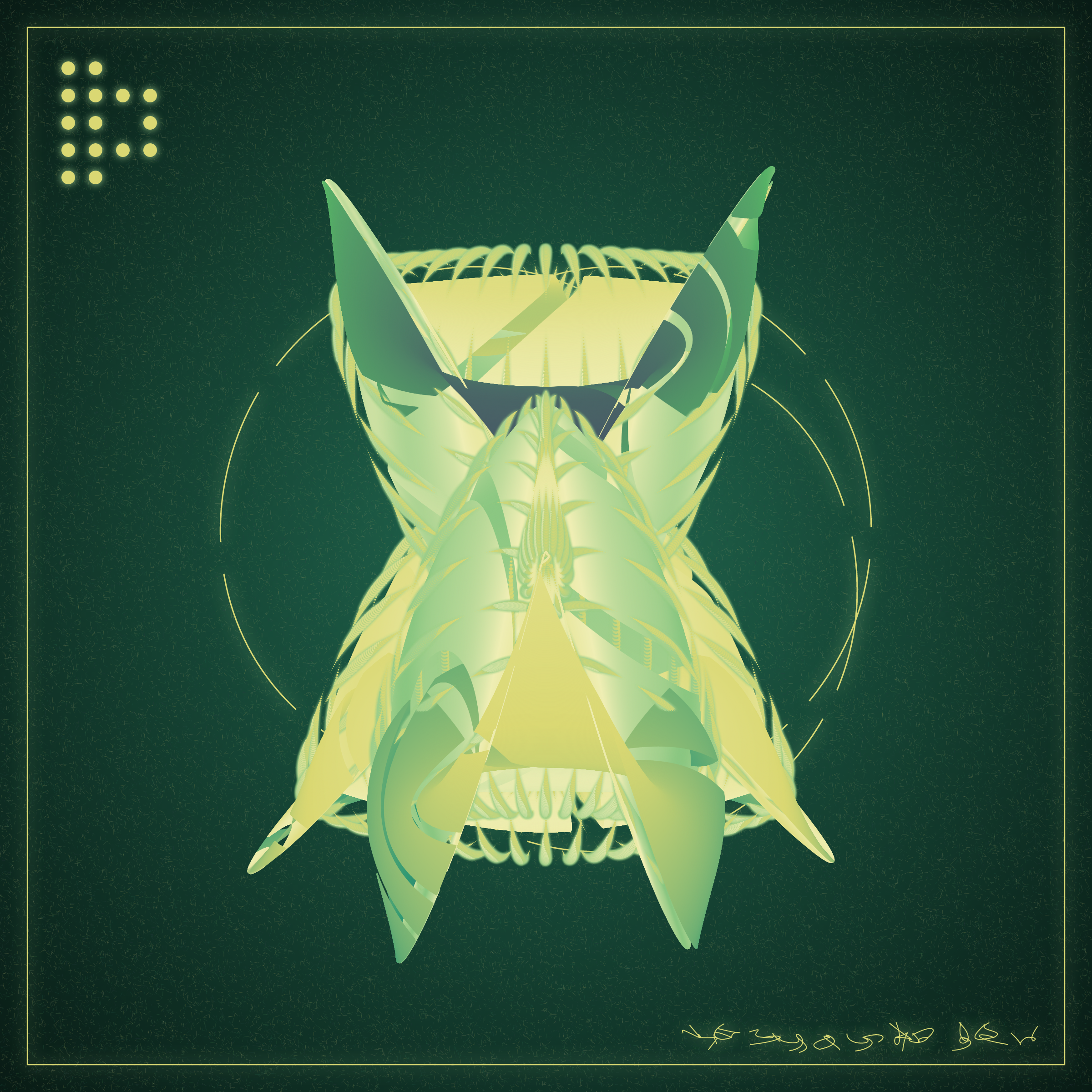 Art Blocks - Art Blocks v2 - Alien Insects #349 - NFT # 137000349