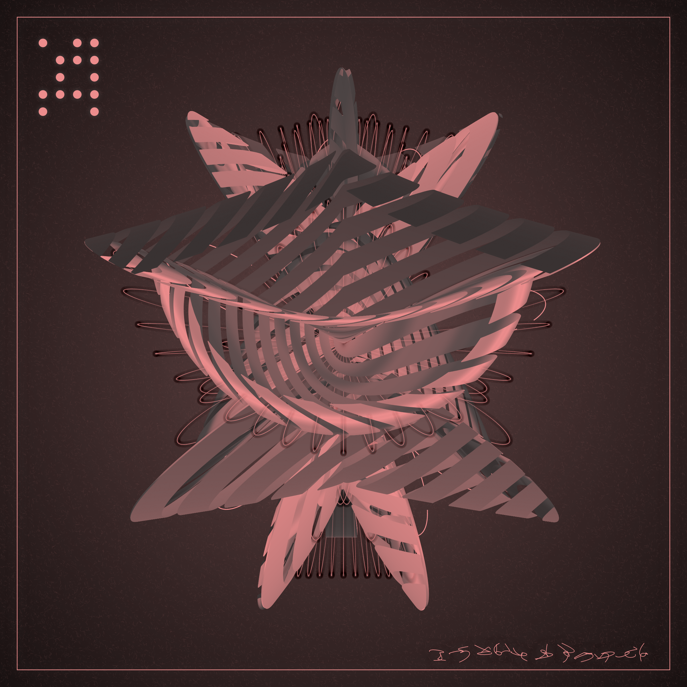 Art Blocks - Art Blocks v2 - Alien Insects #351 - NFT # 137000351