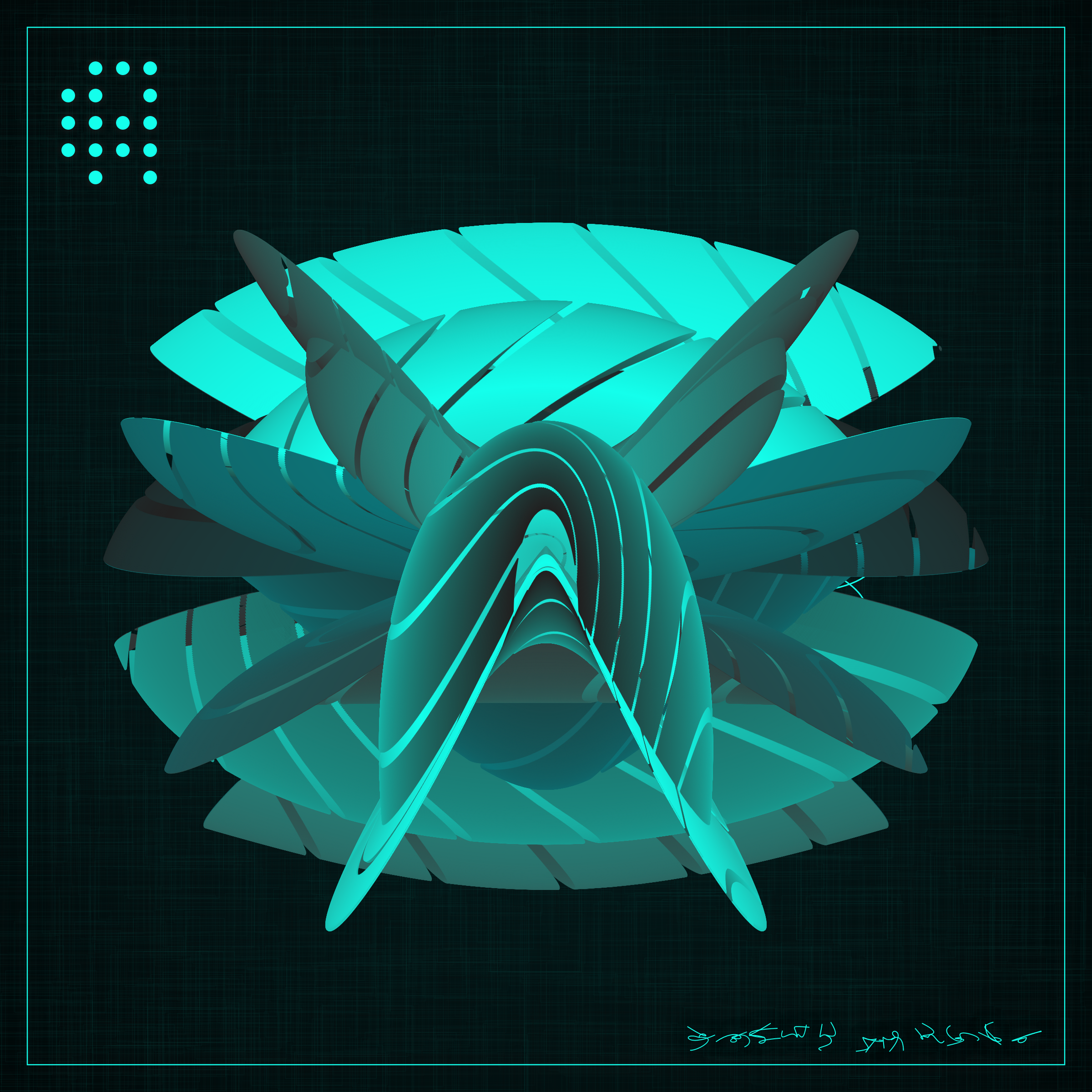 Art Blocks - Art Blocks v2 - Alien Insects #353 - NFT # 137000353