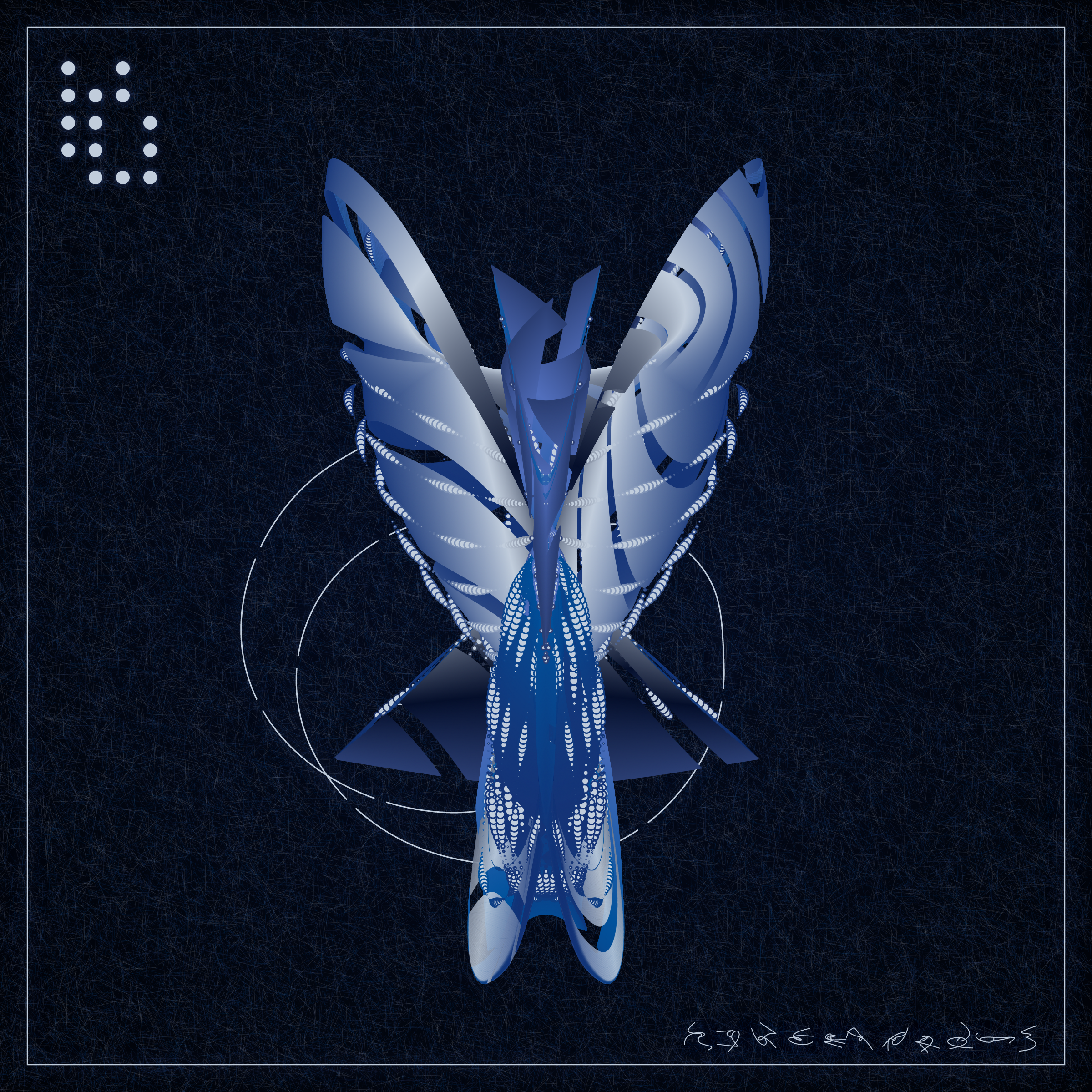 Art Blocks - Art Blocks v2 - Alien Insects #357 - NFT # 137000357