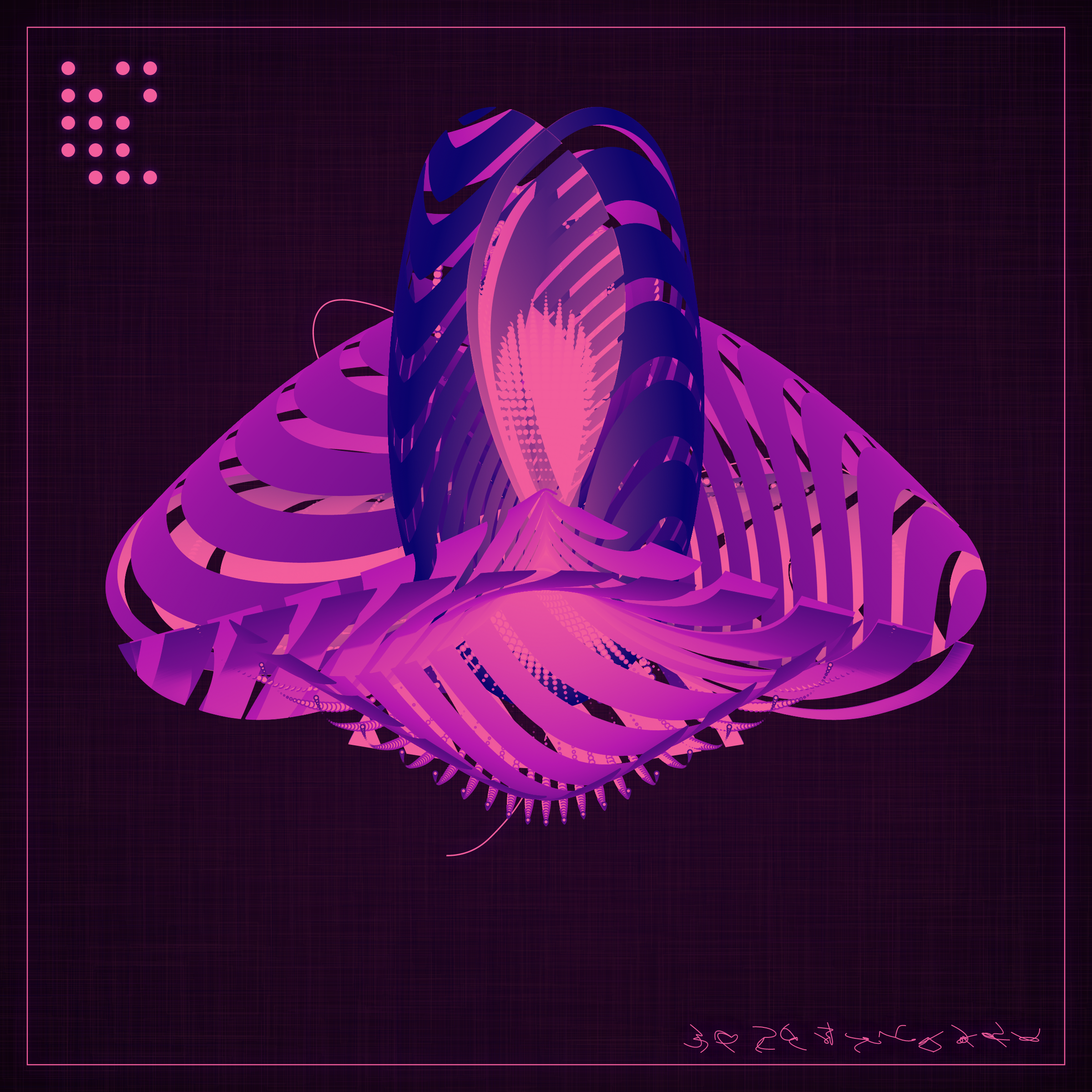 Art Blocks - Art Blocks v2 - Alien Insects #360 - NFT # 137000360