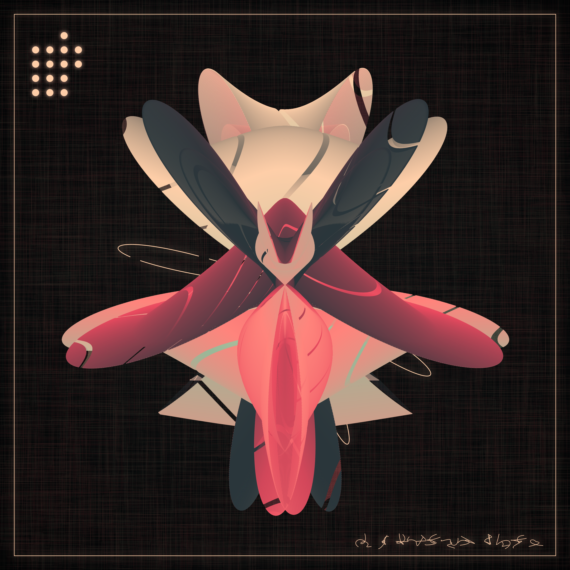 Art Blocks - Art Blocks v2 - Alien Insects #365 - NFT # 137000365