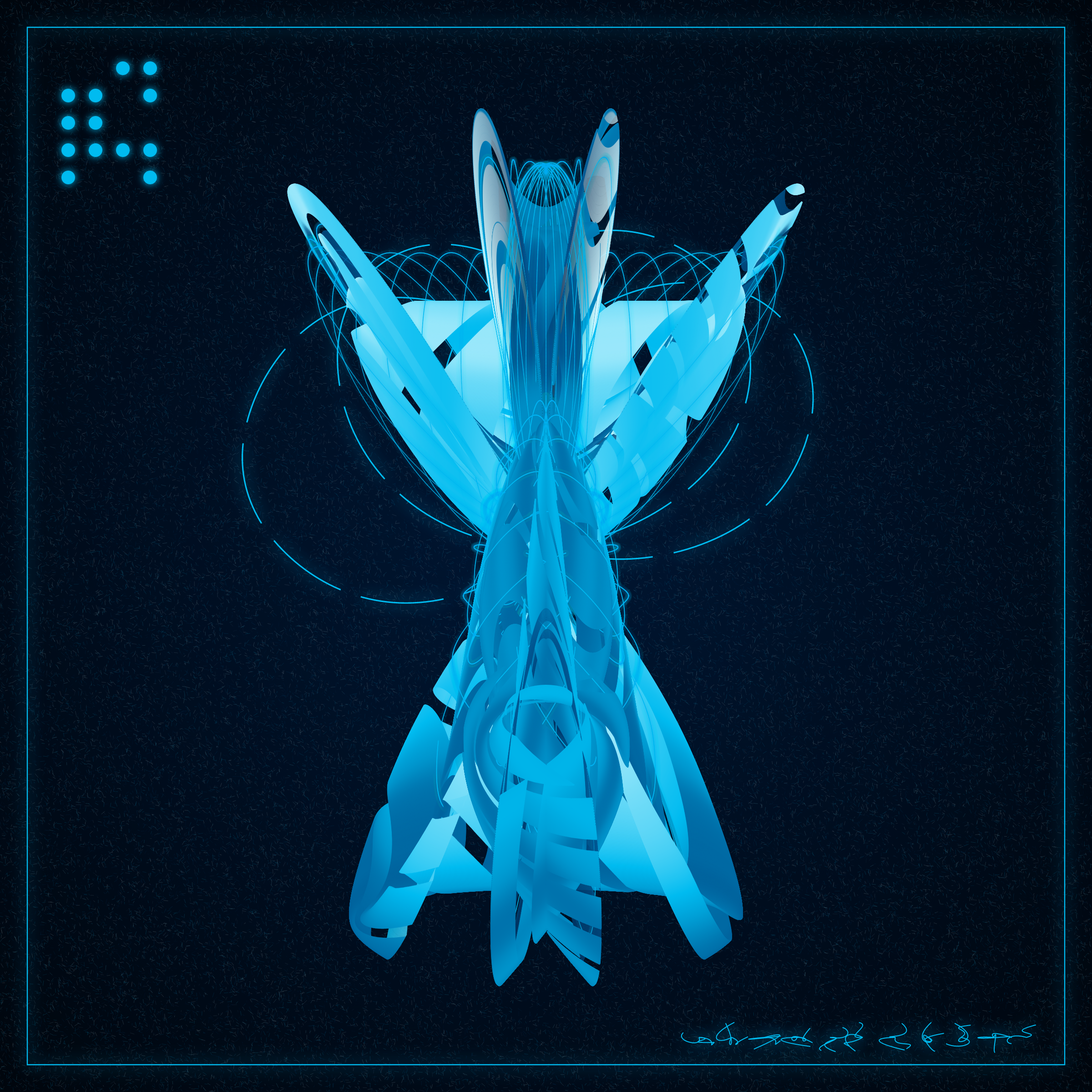 Art Blocks - Art Blocks v2 - Alien Insects #380 - NFT # 137000380