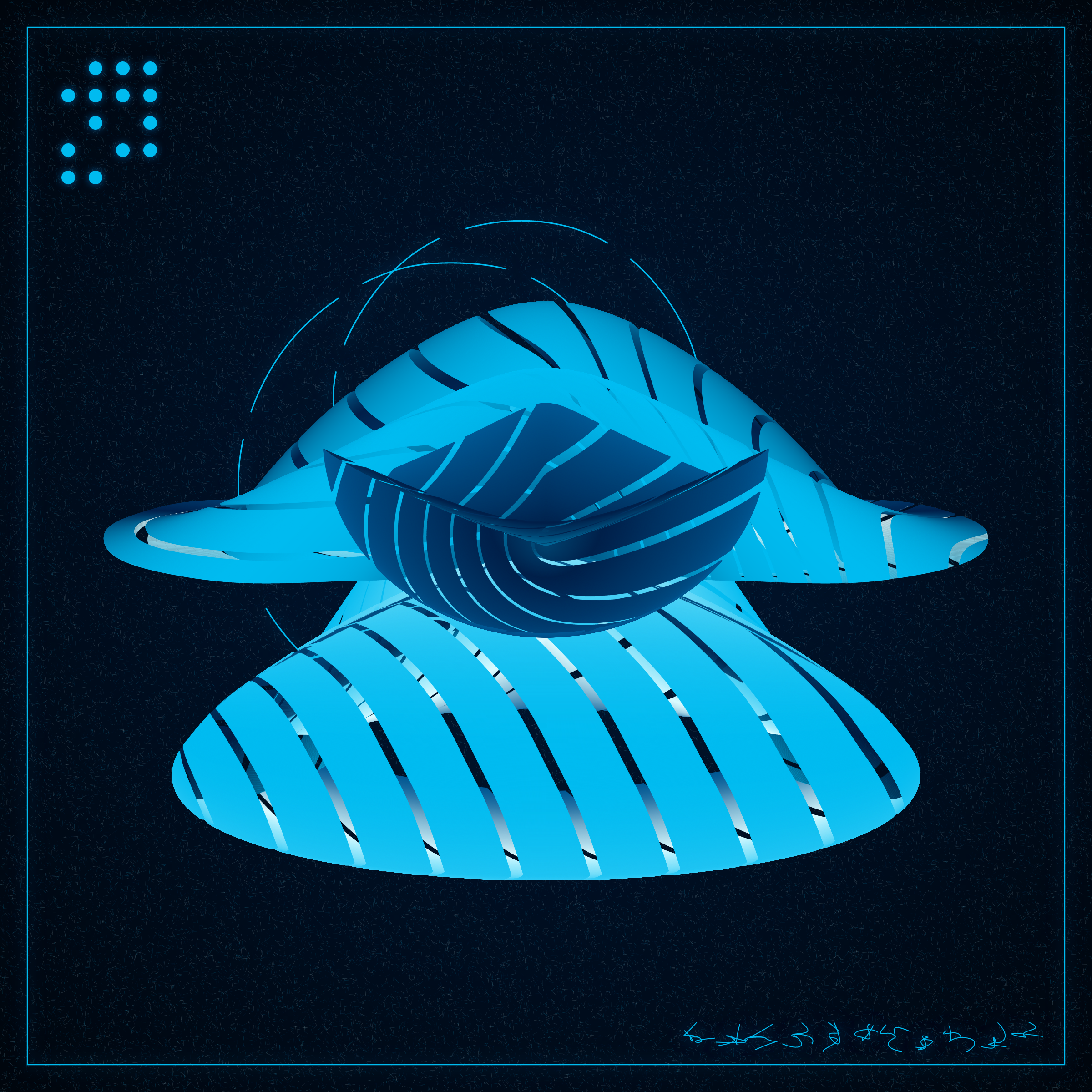 Art Blocks - Art Blocks v2 - Alien Insects #388 - NFT # 137000388