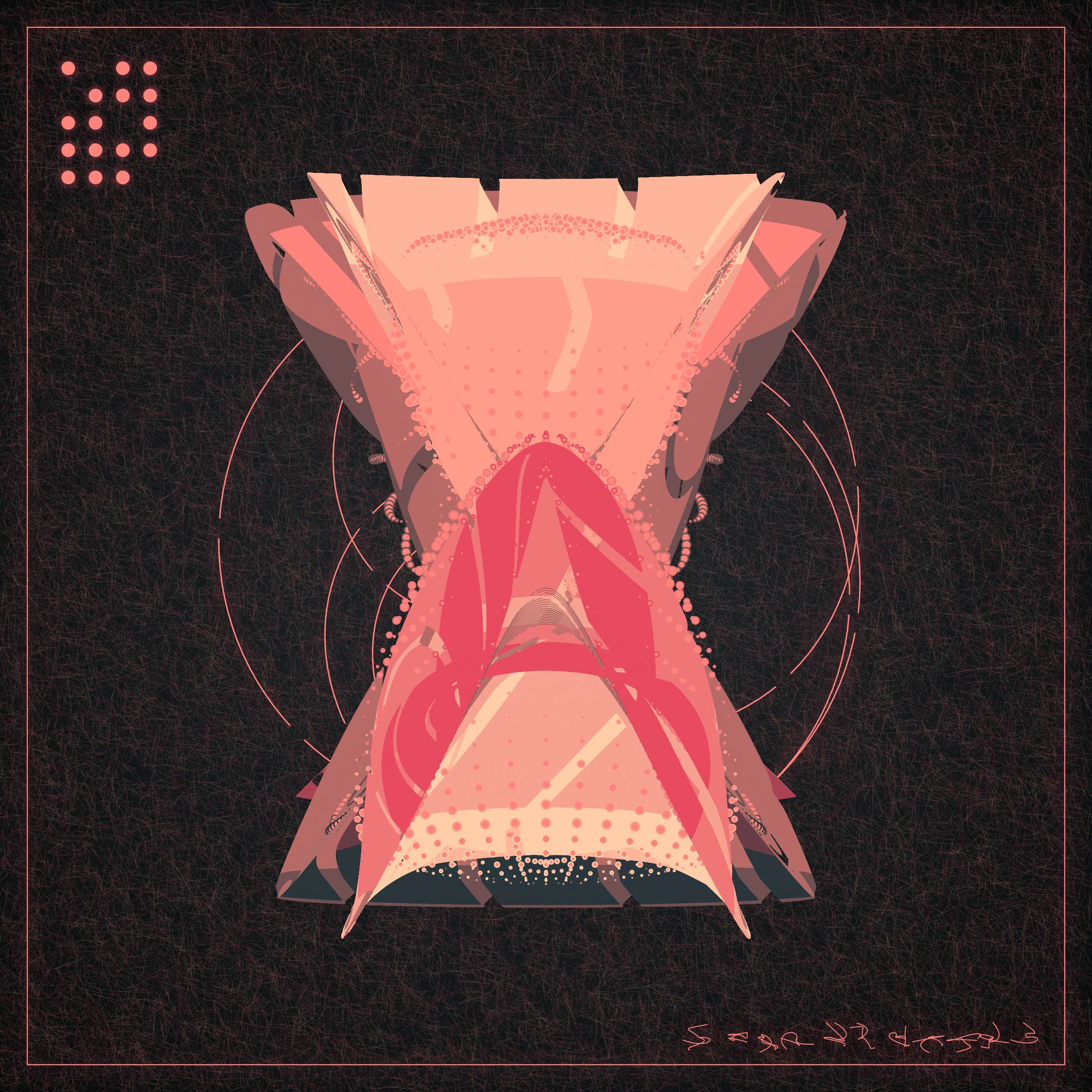 Art Blocks - Art Blocks v2 - Alien Insects #390 - NFT # 137000390