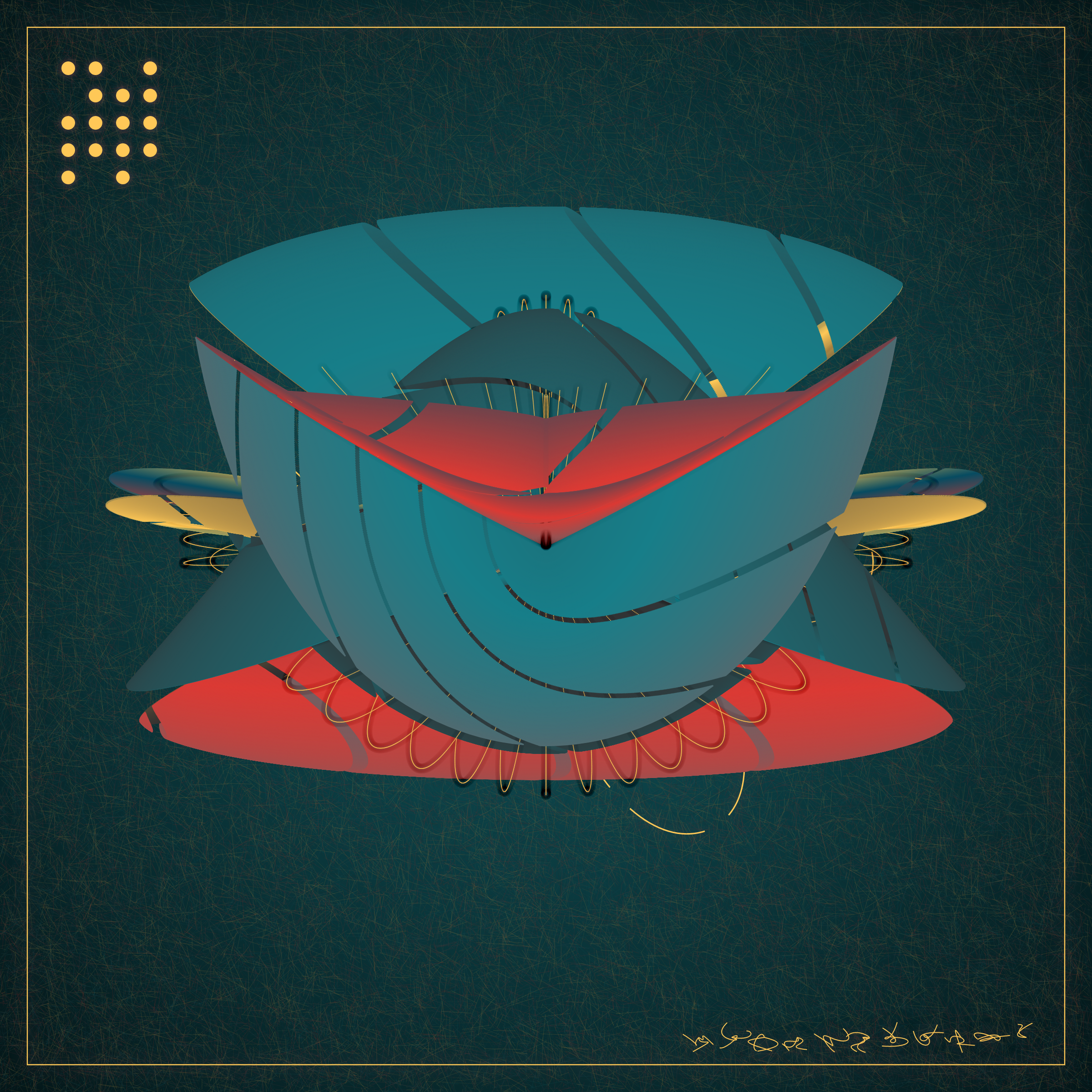 Art Blocks - Art Blocks v2 - Alien Insects #392 - NFT # 137000392