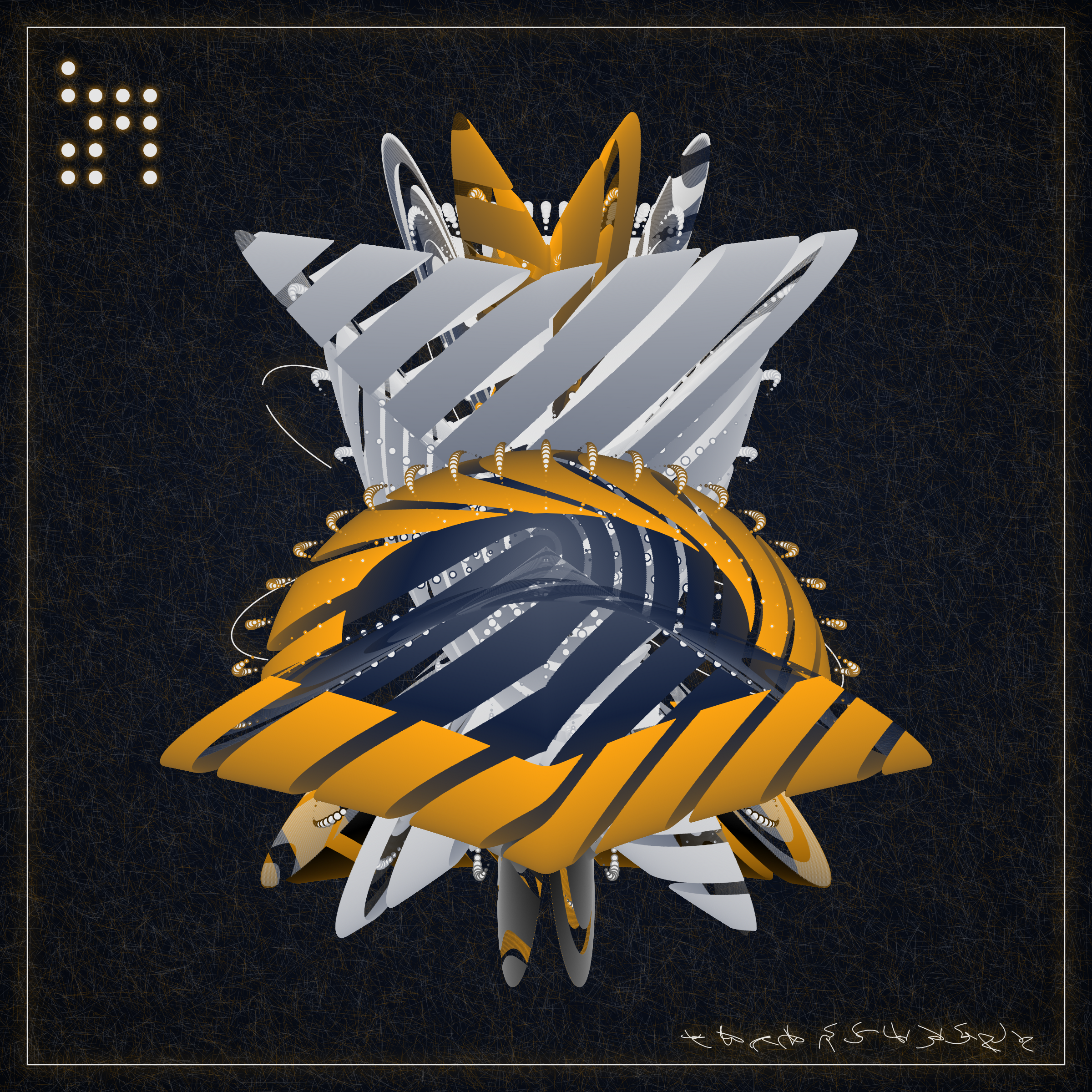 Art Blocks - Art Blocks v2 - Alien Insects #397 - NFT # 137000397