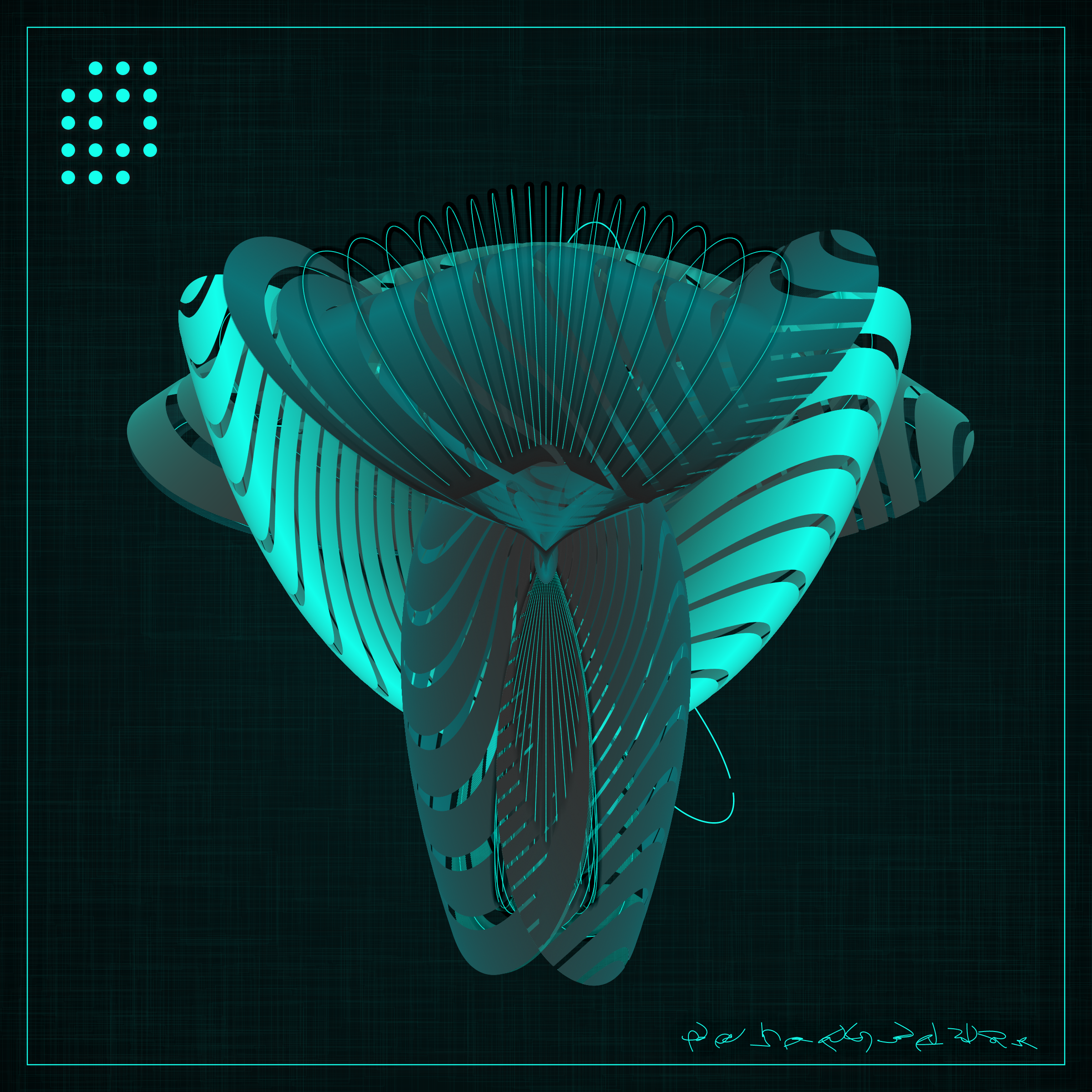 Art Blocks - Art Blocks v2 - Alien Insects #401 - NFT # 137000401