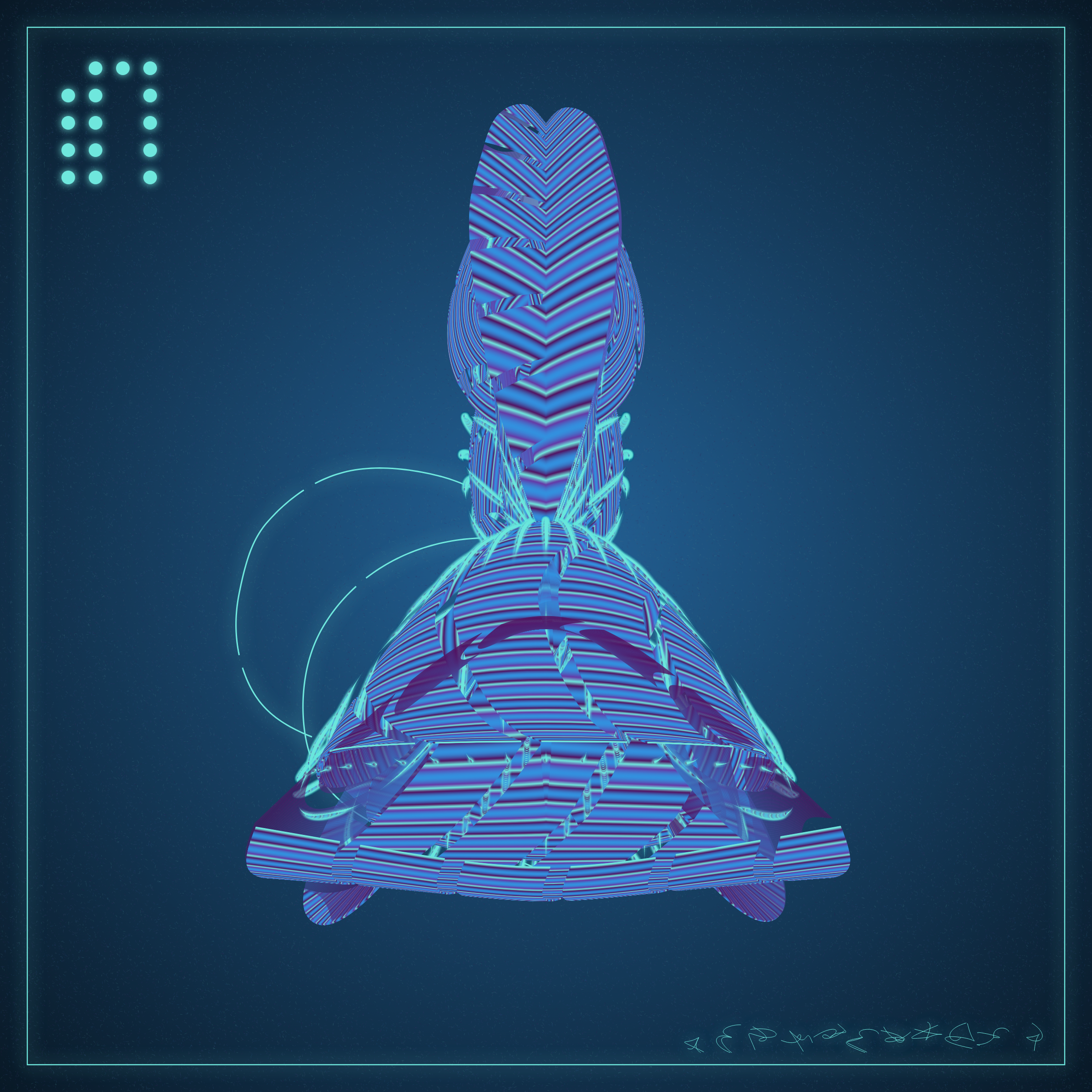 Art Blocks - Art Blocks v2 - Alien Insects #405 - NFT # 137000405