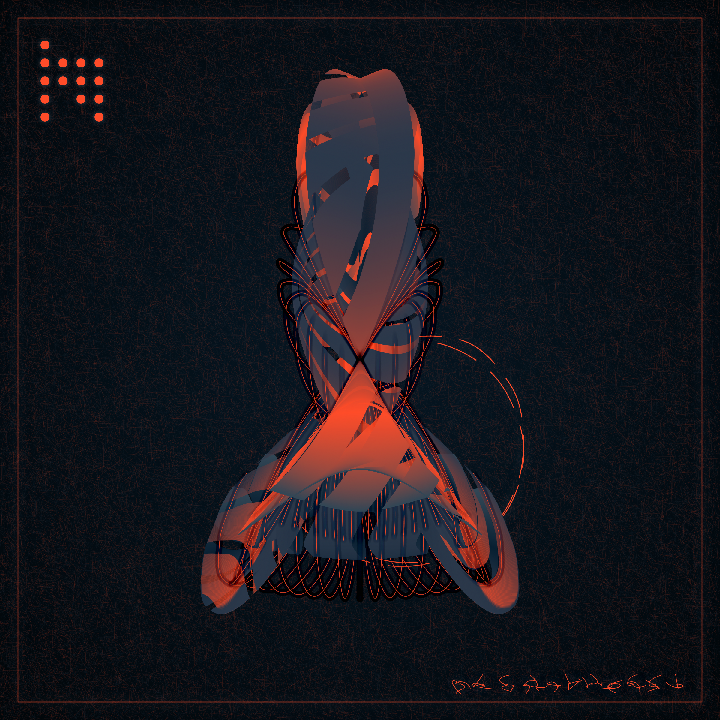 Art Blocks - Art Blocks v2 - Alien Insects #406 - NFT # 137000406