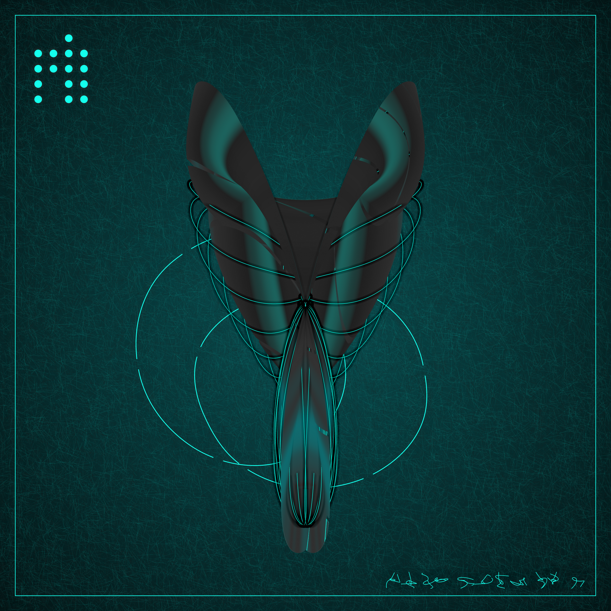 Art Blocks - Art Blocks v2 - Alien Insects #407 - NFT # 137000407